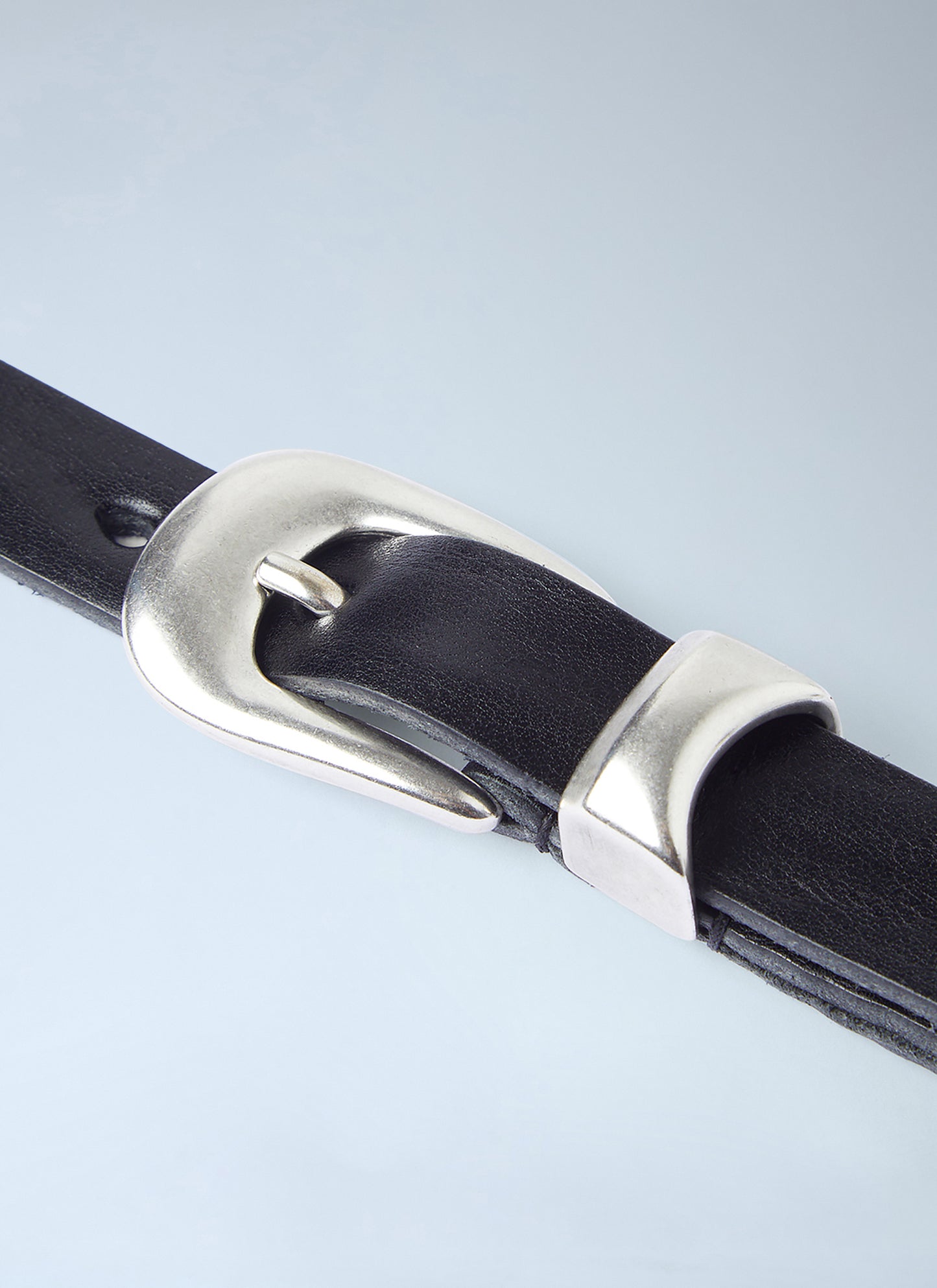Our Legacy Men Curved Buckle Belt OUR LEGACY