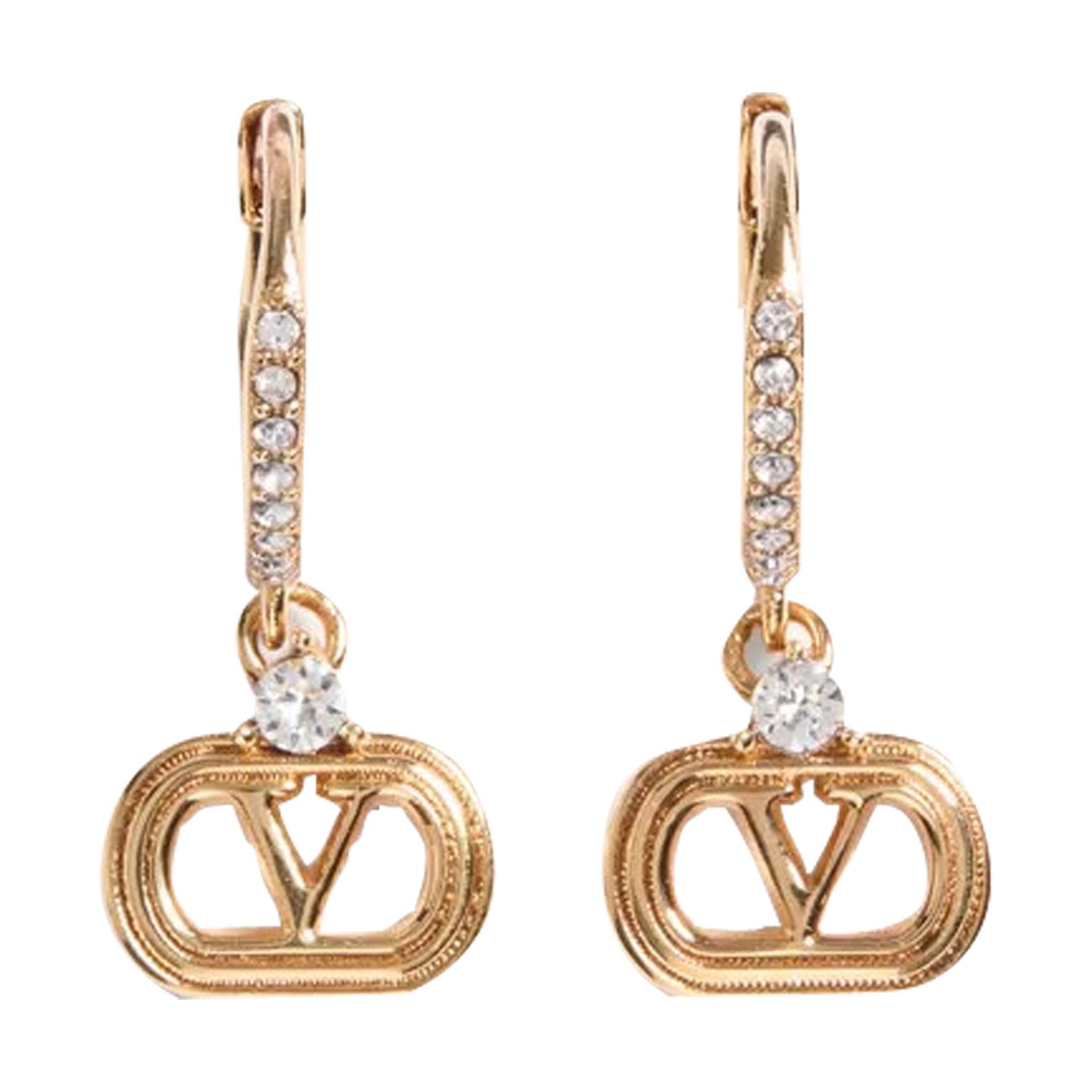Valentino Garavani Women Ovalette Vlogo Signature Earrings VALENTINO GARAVANI