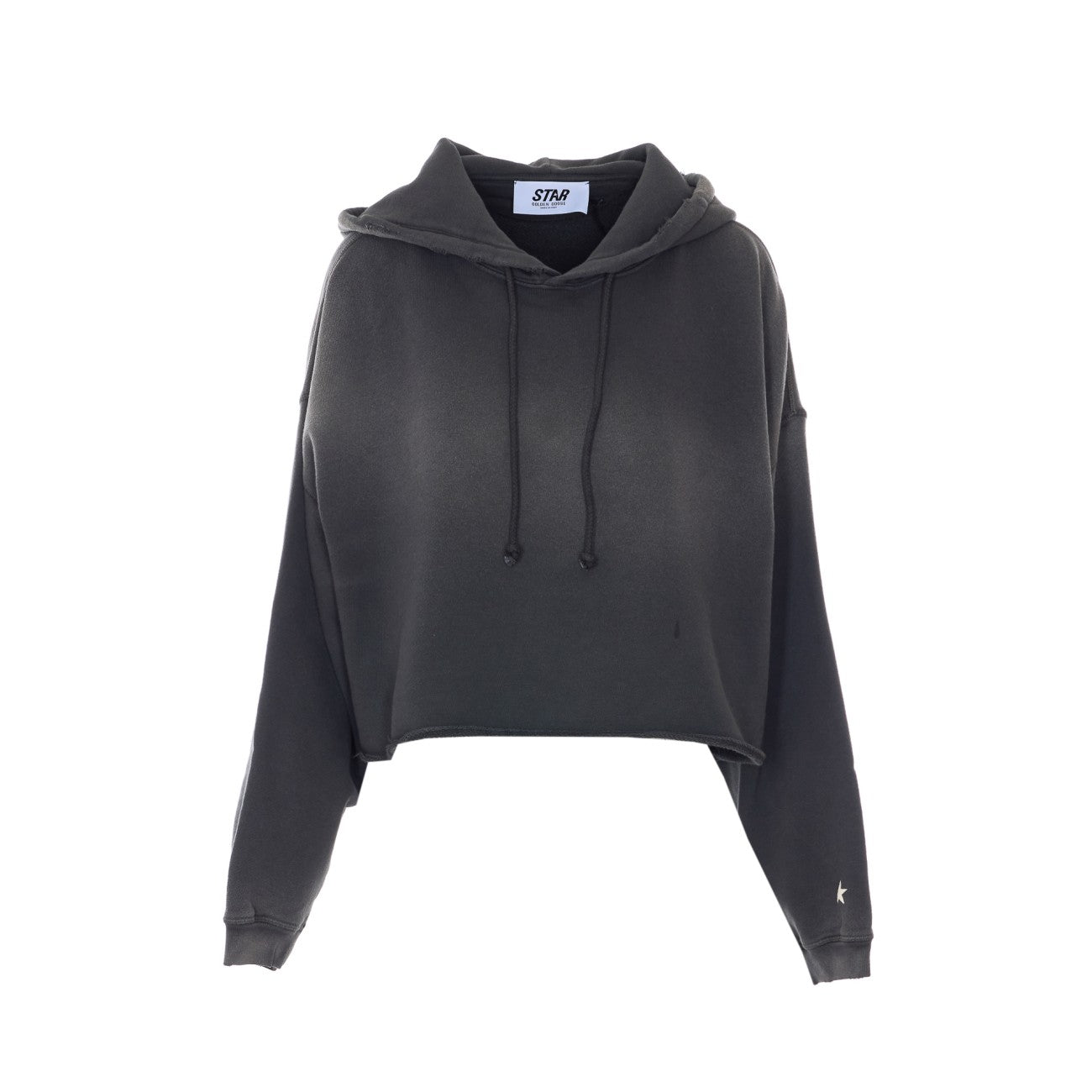 Golden Goose Women Oversize Cropped Logo Hoodie GOLDEN GOOSE