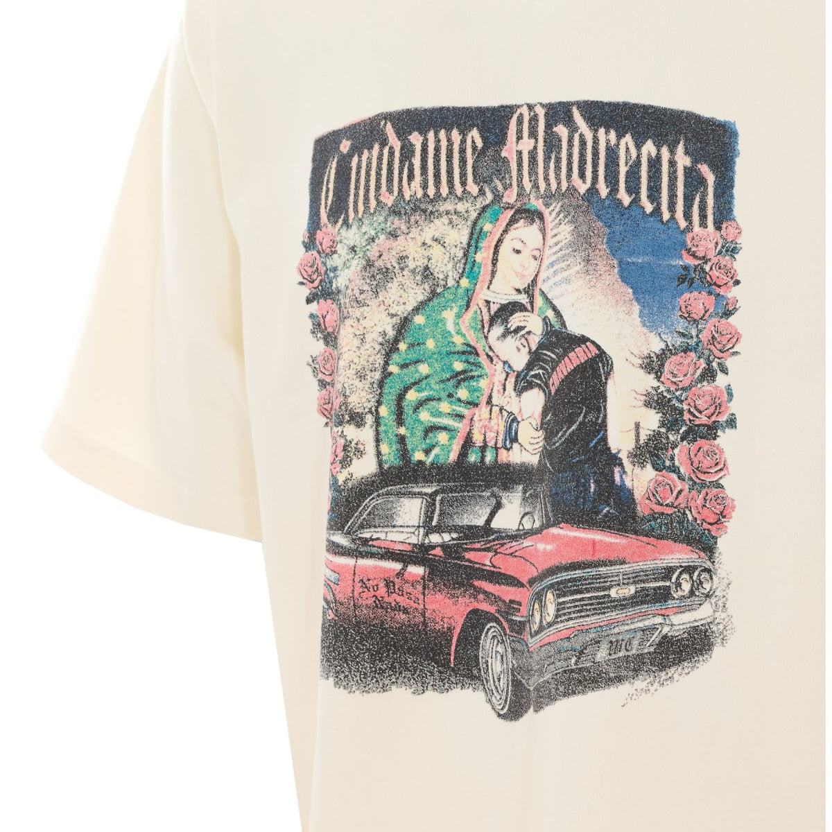 Willy Chavarria Men Oversize Cuidame Madrecita Standard T-Shirt Willy Chavarria