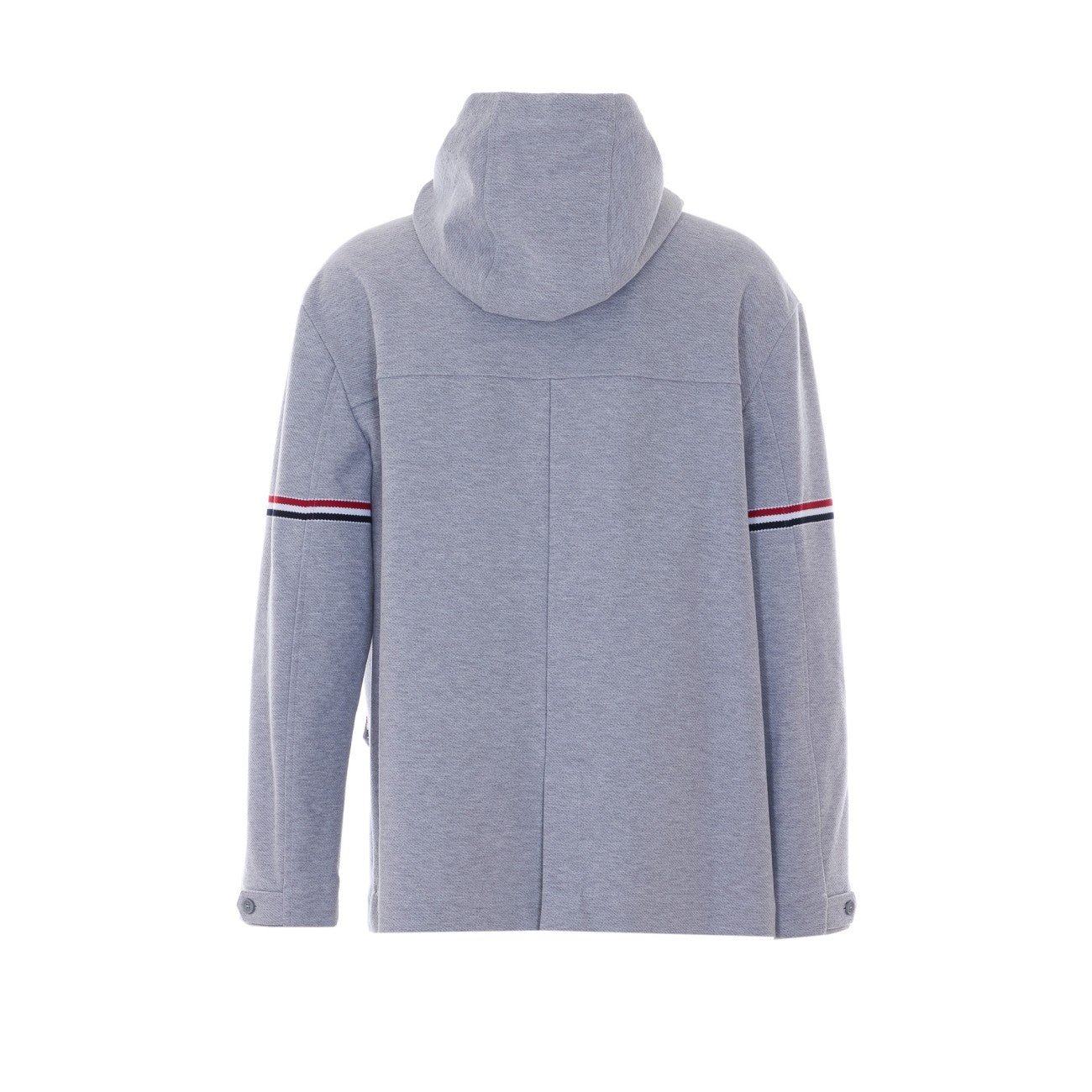 Thom Browne Men Oversize Zip Up Parka With Stripes Logo THOM BROWNE
