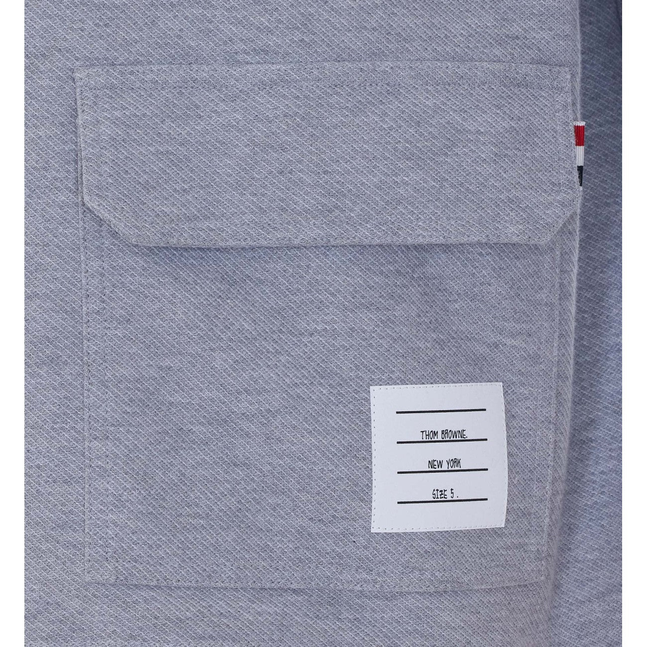 Thom Browne Men Oversize Zip Up Parka With Stripes Logo THOM BROWNE