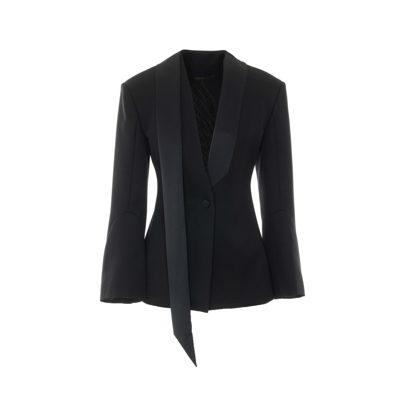 The Attico Women Oversized Ribbon Shawl Lapel Blazer THE ATTICO
