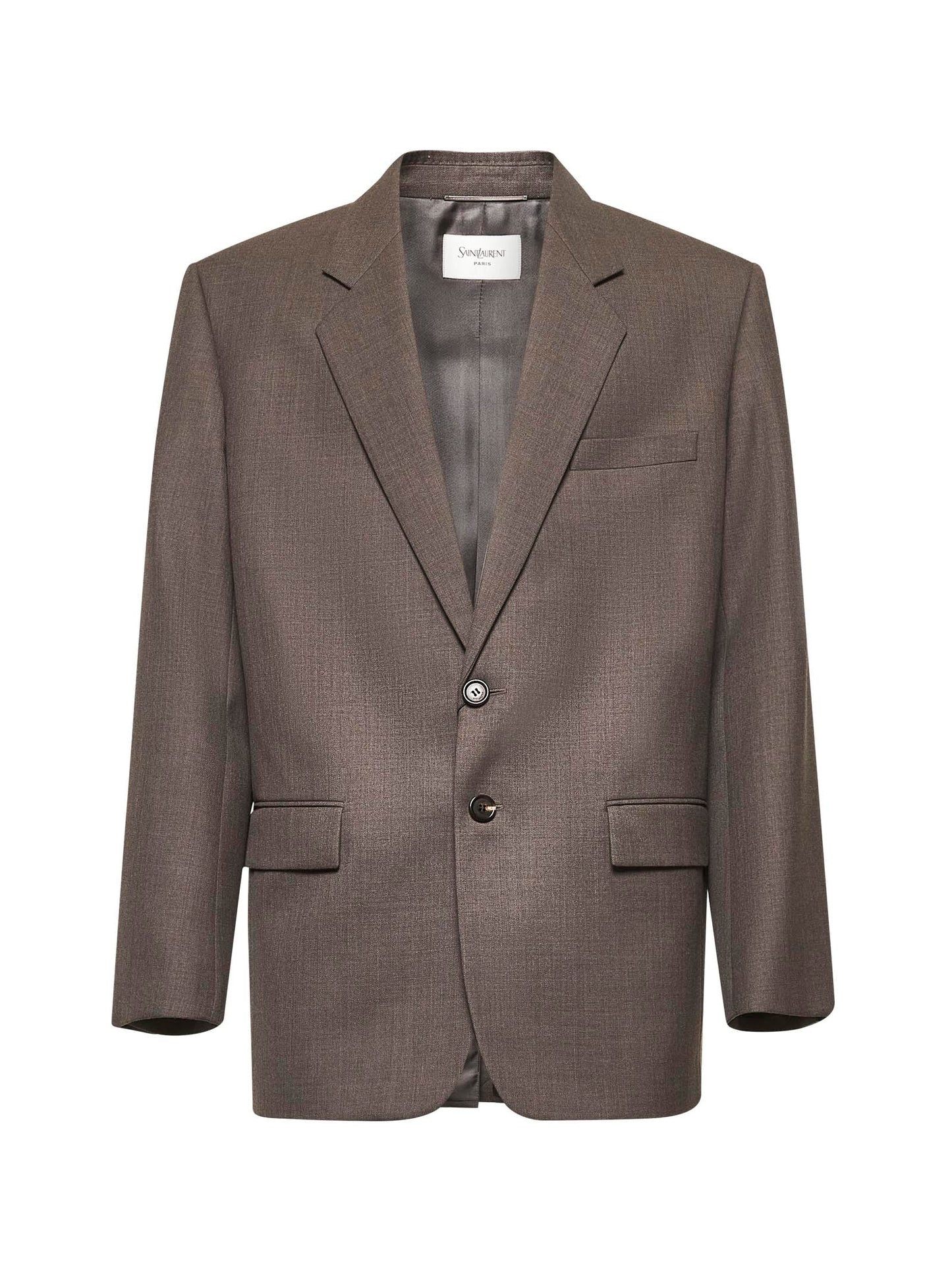 Saint Laurent Men Grey Wool Chiné Yves Blazer SAINT LAURENT