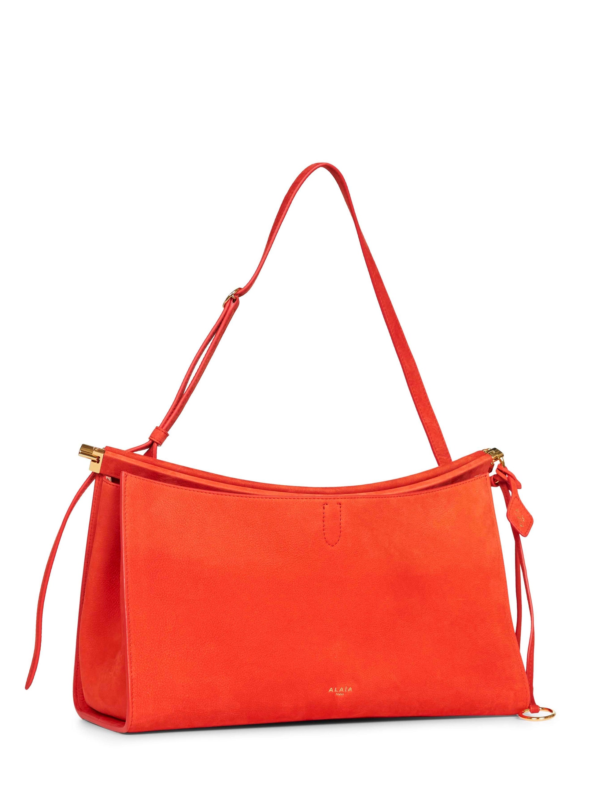 Alaïa Women Orange Brule Le Click Pocket 35 Shoulder Bag ALAIA