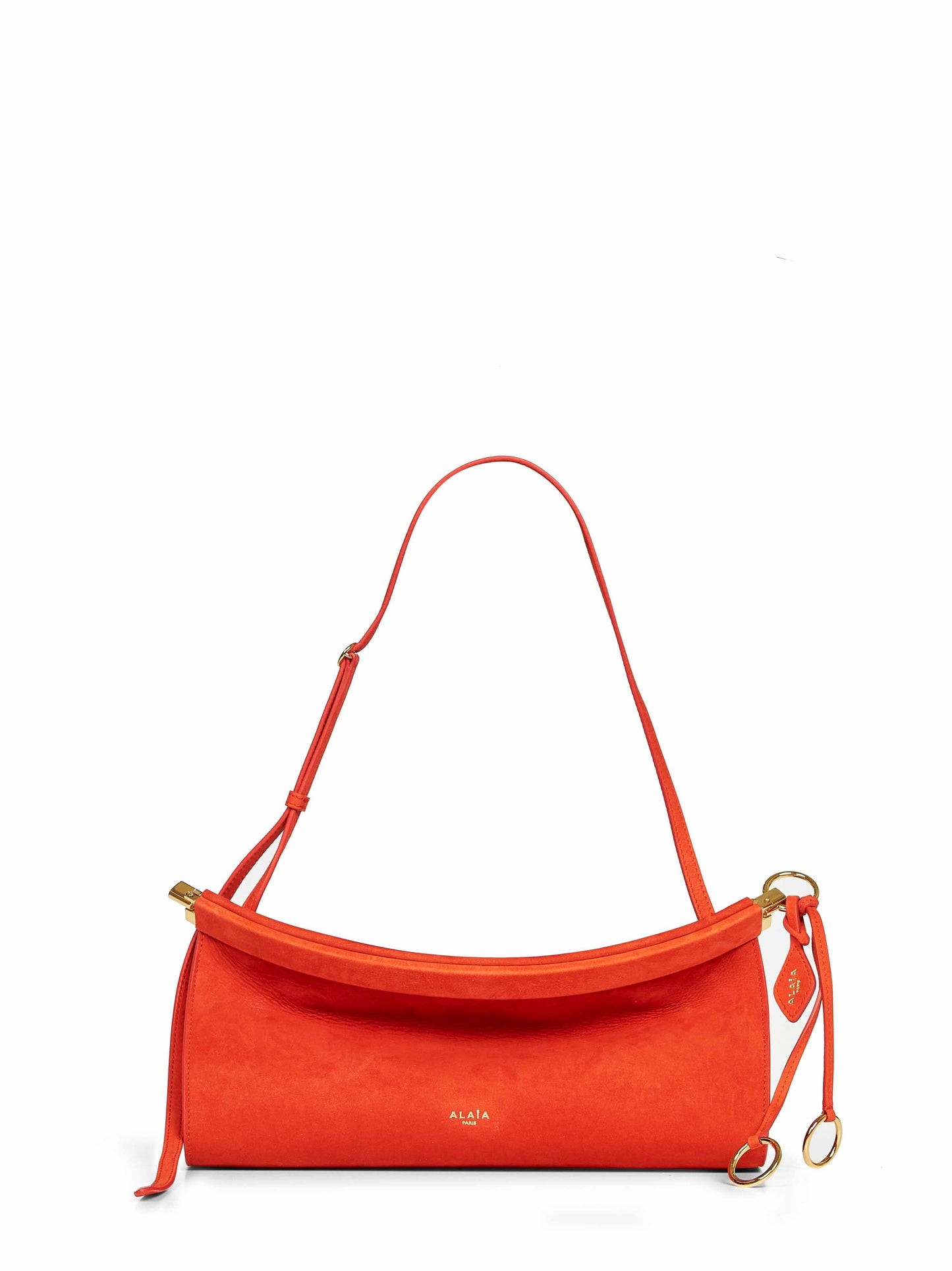Alaïa Women Orange Brule "Le Click East West" Shoulder Bag ALAIA