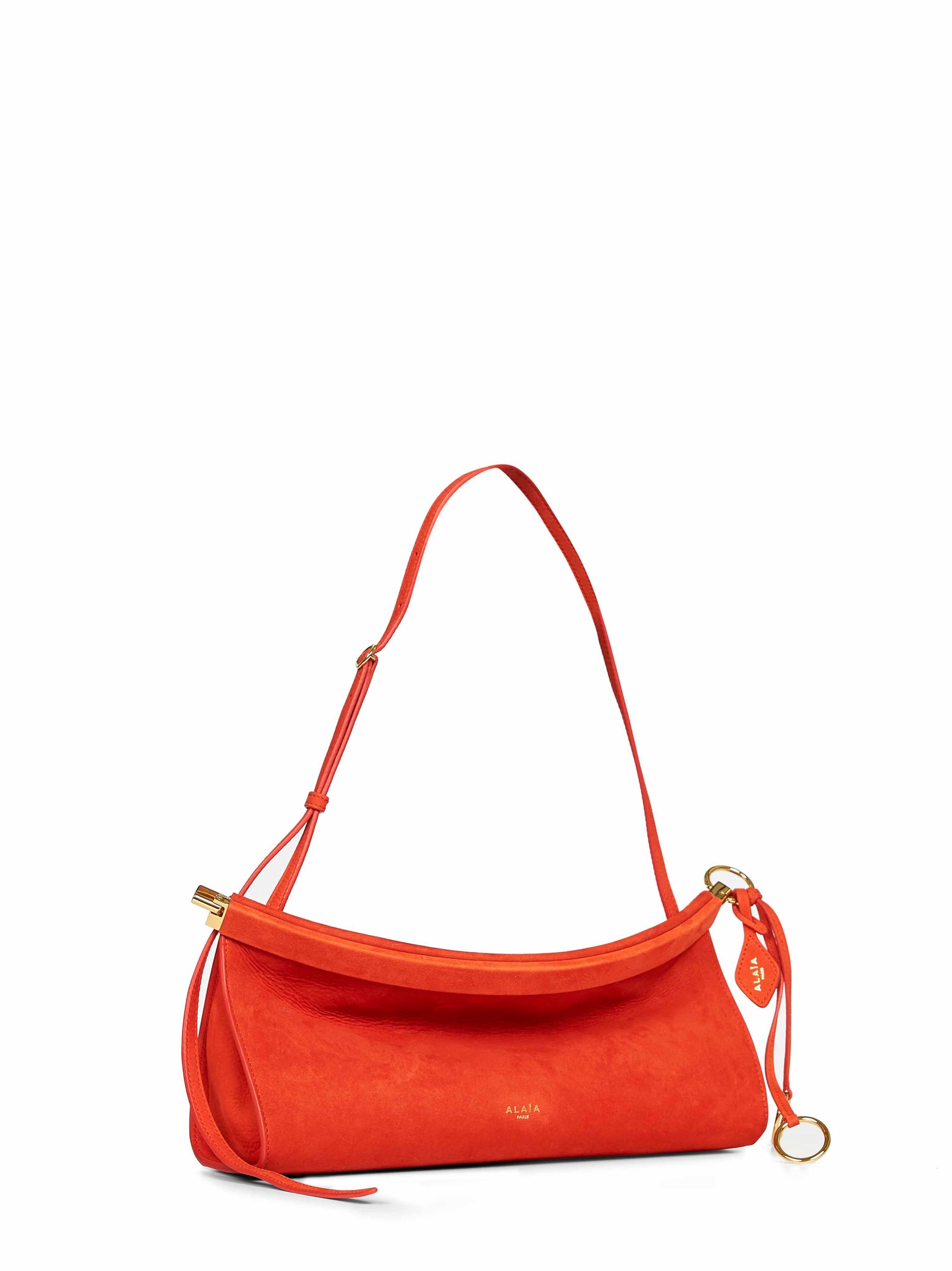 Alaïa Women Orange Brule "Le Click East West" Shoulder Bag ALAIA