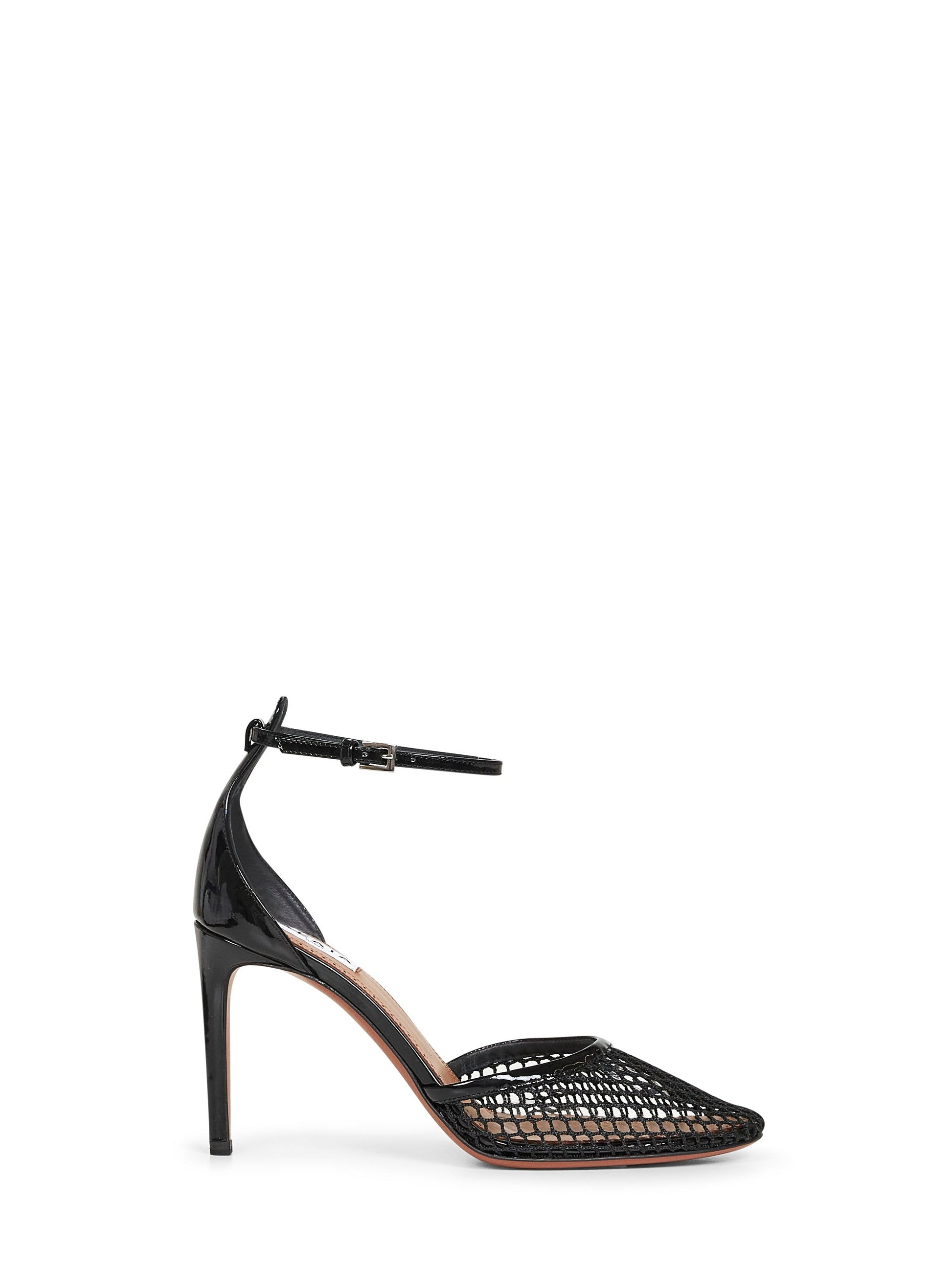 Alaïa Women Black Fishnet Heeled Pumps ALAIA