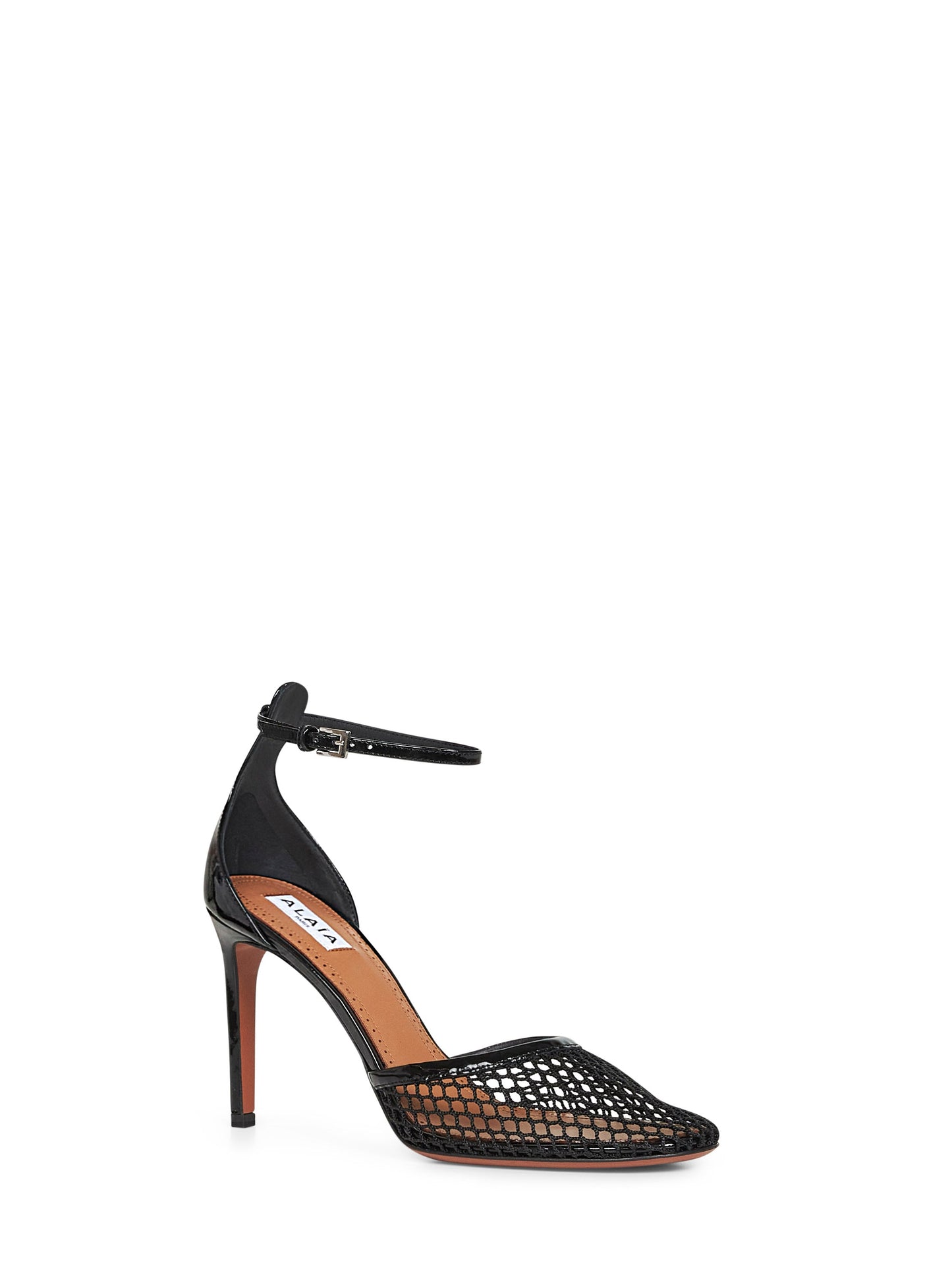 Alaïa Women Black Fishnet Heeled Pumps ALAIA