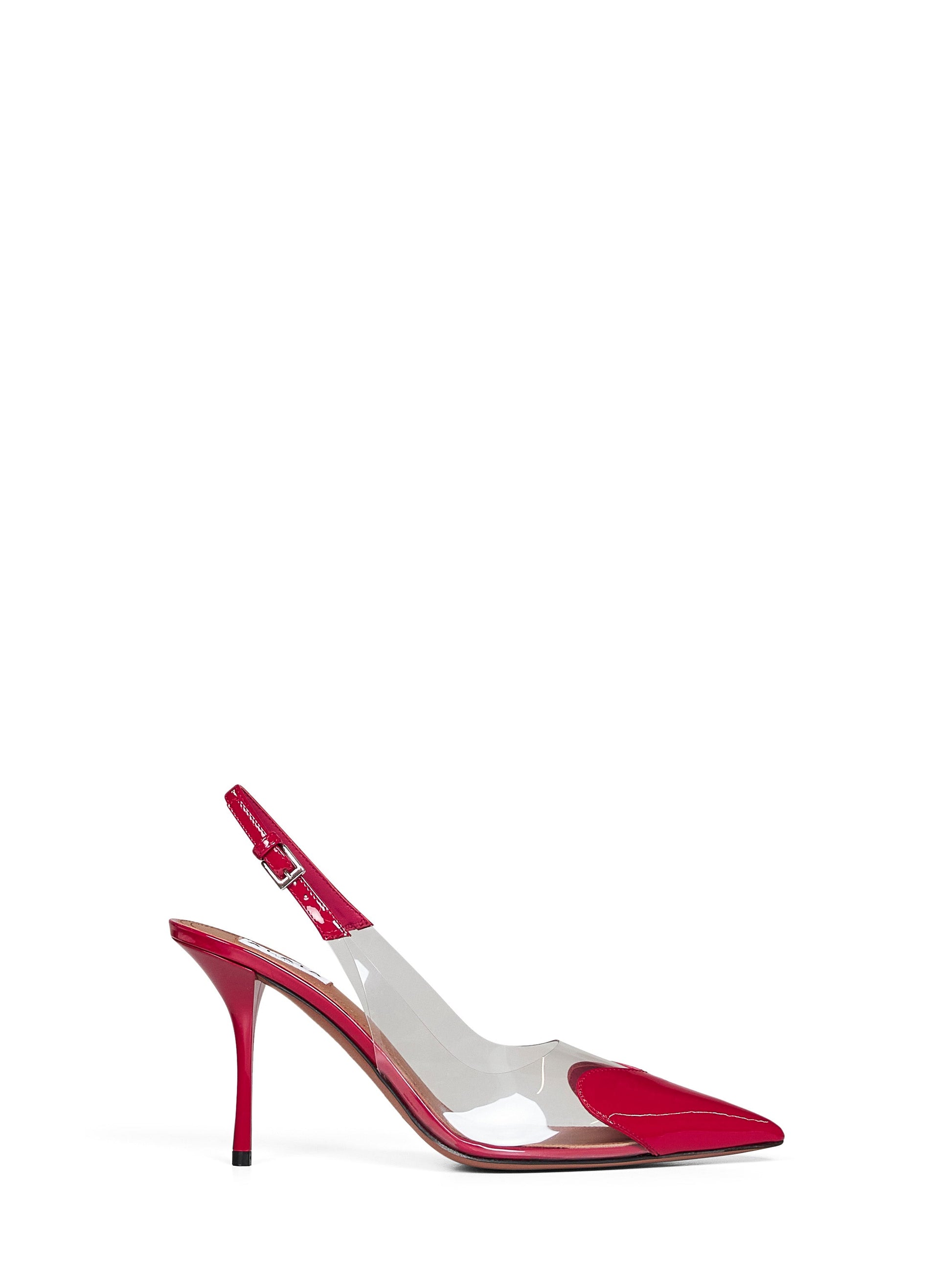 Alaïa Women Raspberry Le Cœur Slingback Pumps ALAIA