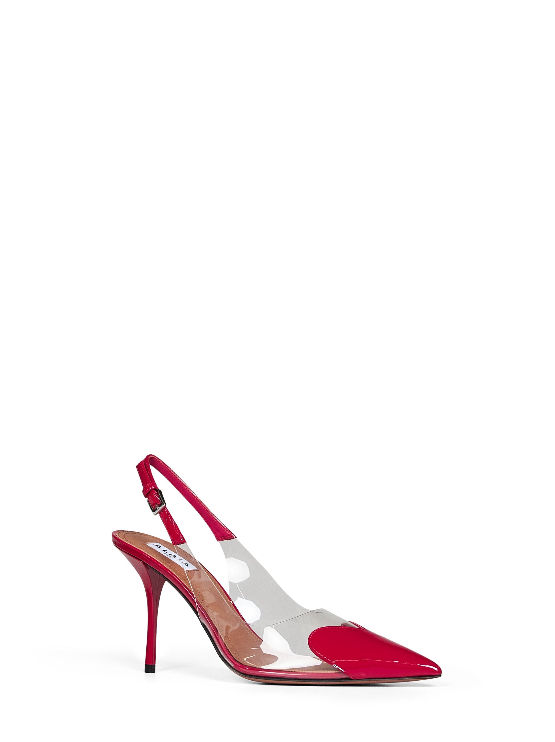 Alaïa Women Raspberry Le Cœur Slingback Pumps ALAIA