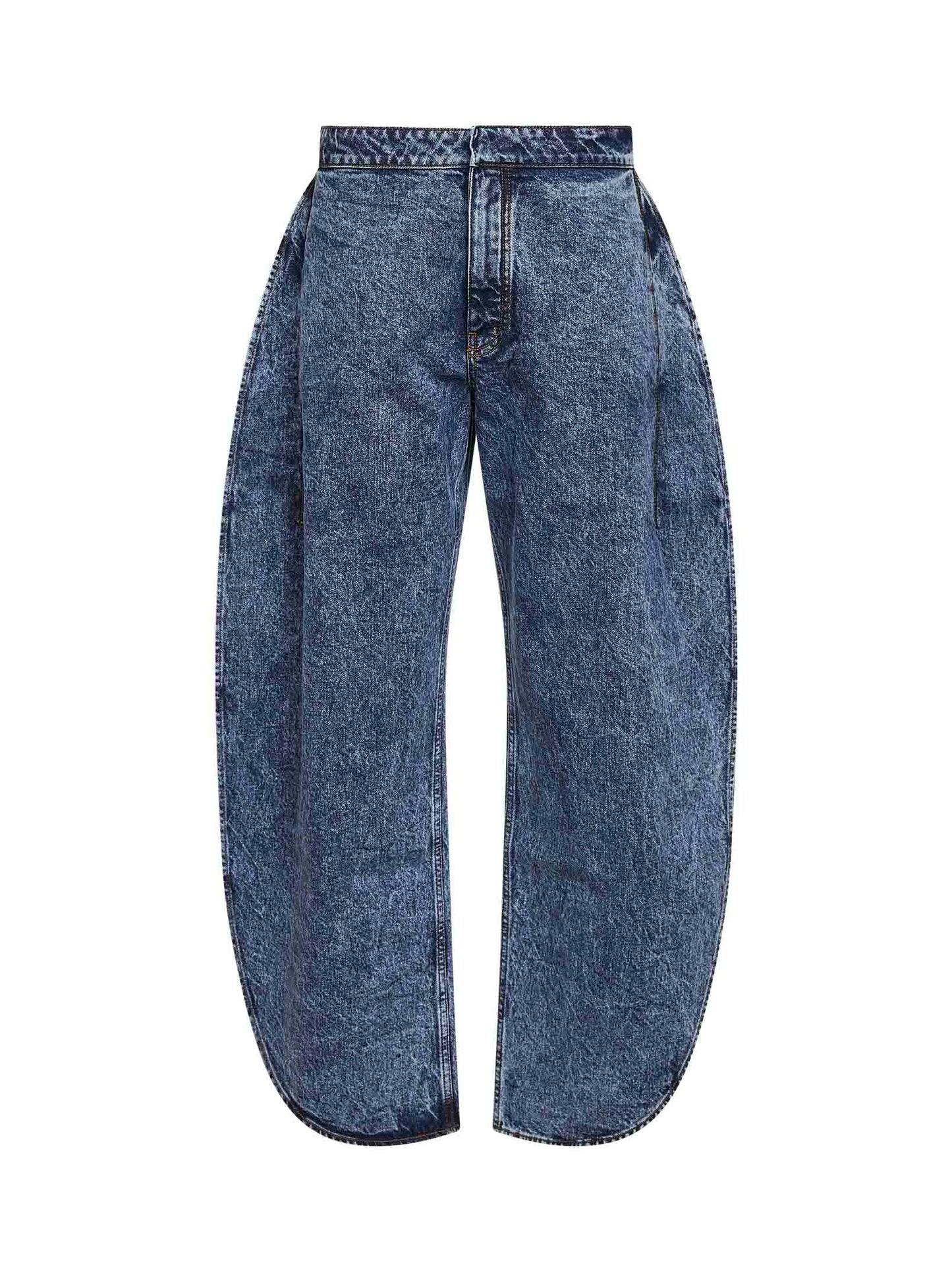 Alaïa Women Blue Denim Petal Jeans ALAIA