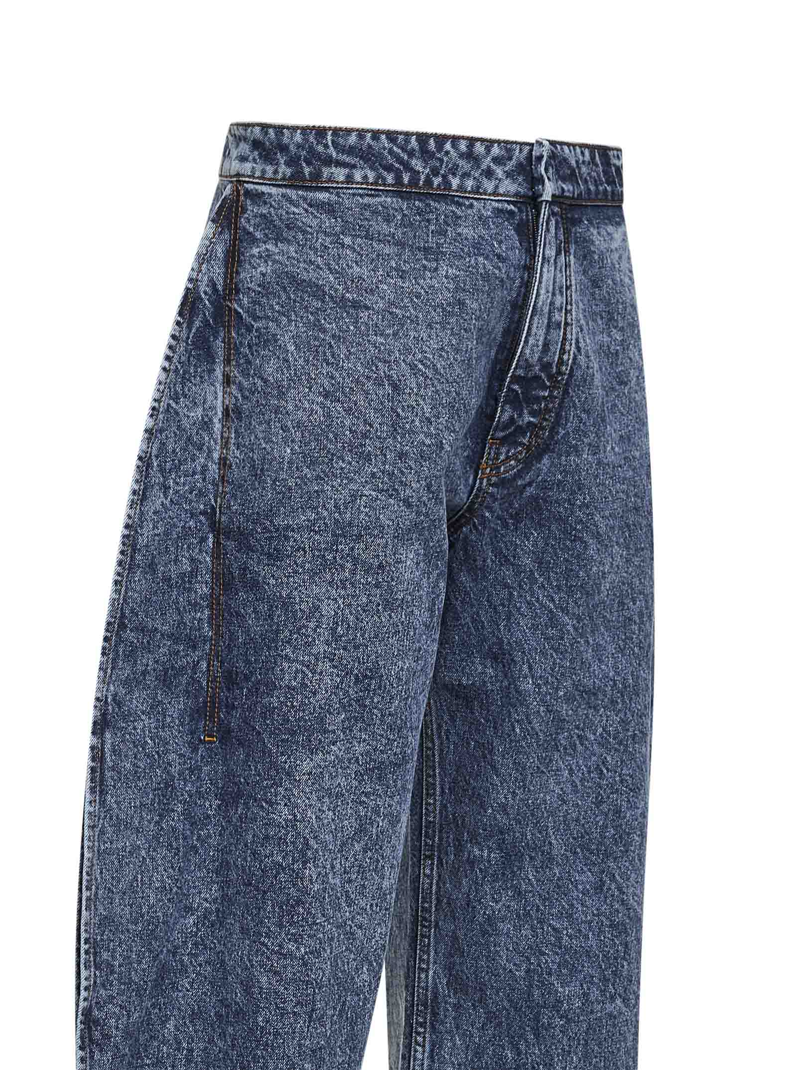 Alaïa Women Blue Denim Petal Jeans ALAIA