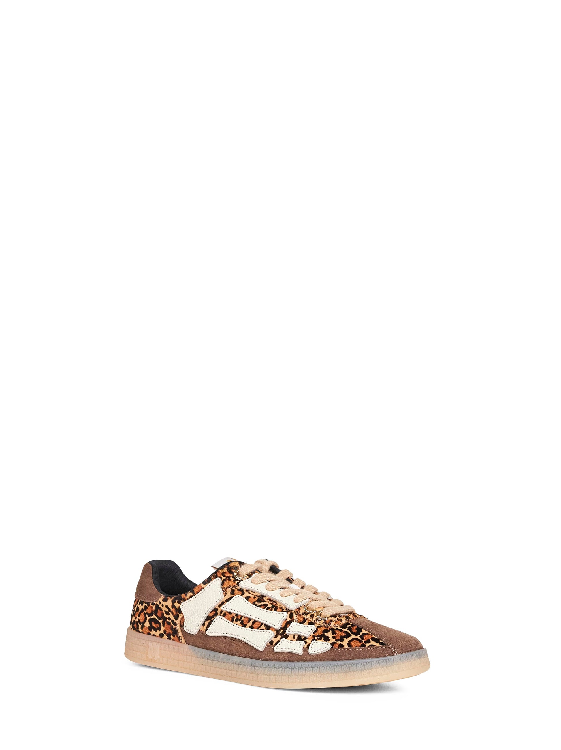 Amiri Men Brown Animalier Calf Hair Pacif Bones Sneakers AMIRI