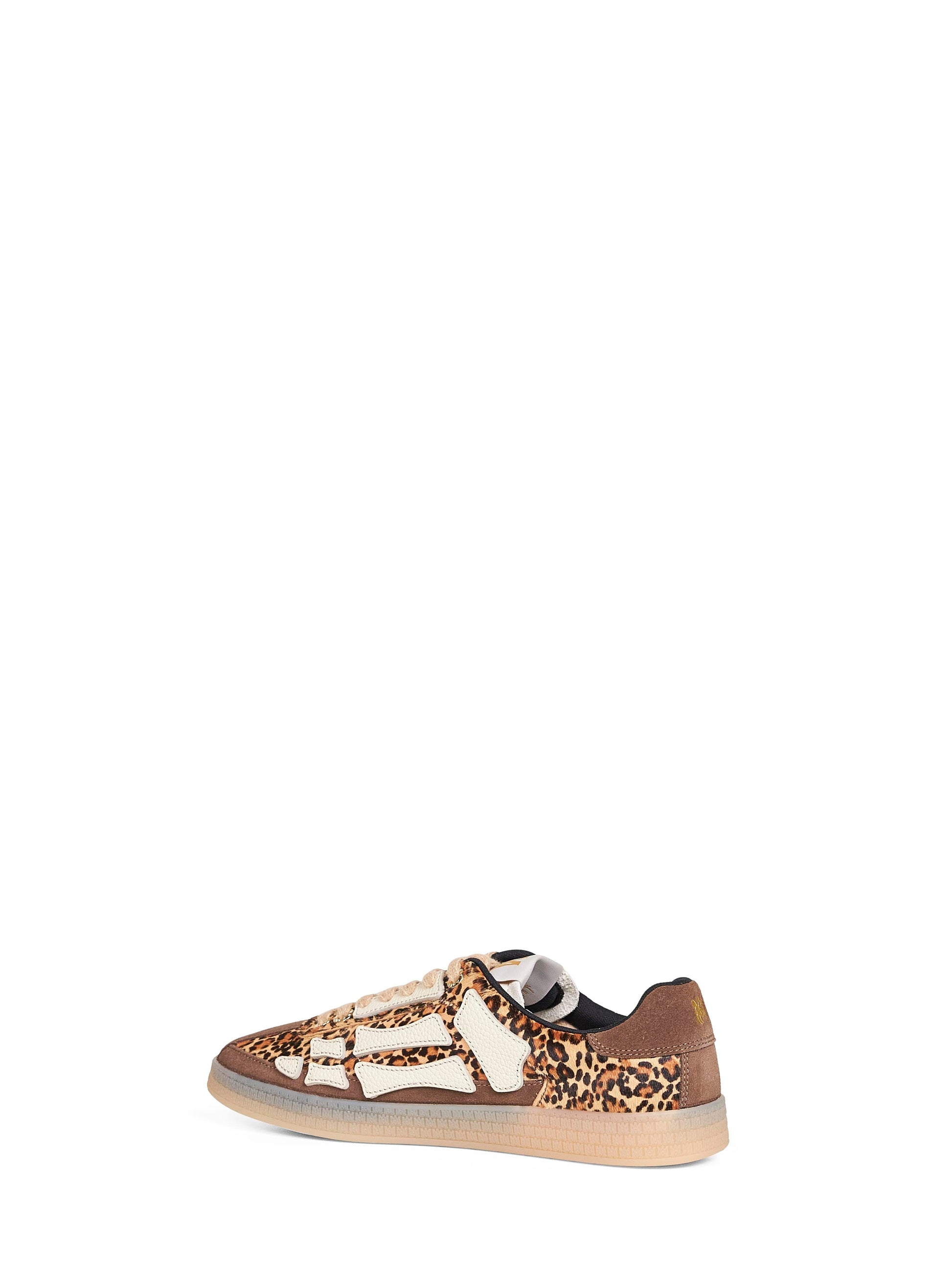 Amiri Men Brown Animalier Calf Hair Pacif Bones Sneakers AMIRI