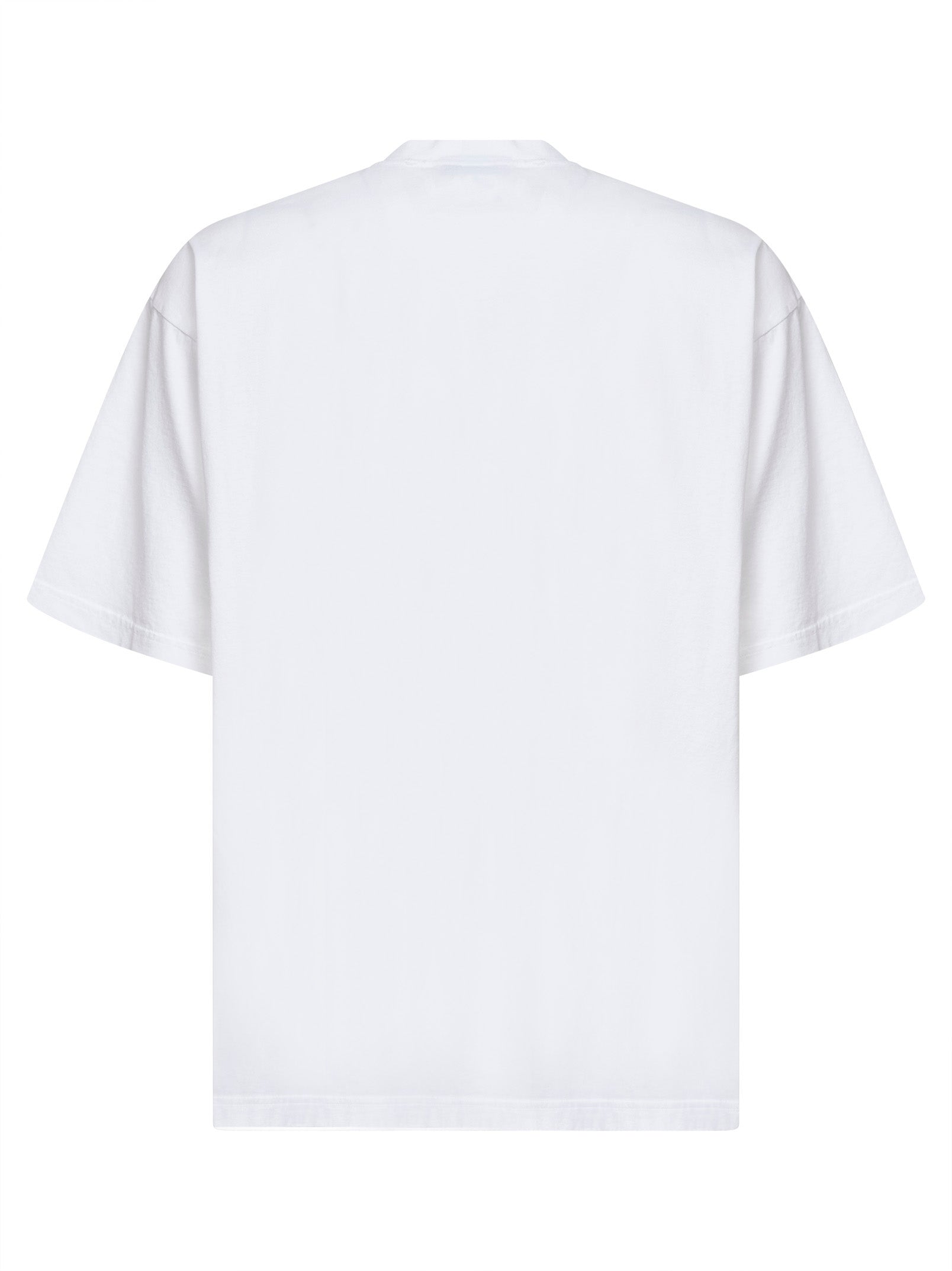 Balenciaga Men White Messy Spray Medium Fit T-Shirt BALENCIAGA