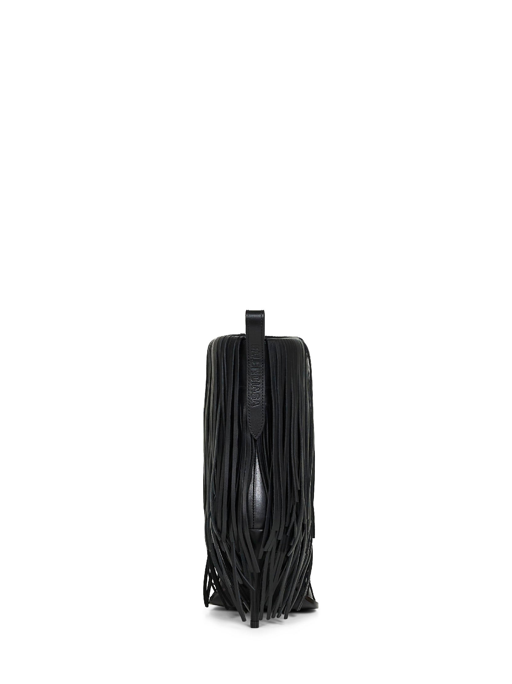 Balenciaga Women Black Avenue Fringe 90Mm Ankle Boots BALENCIAGA