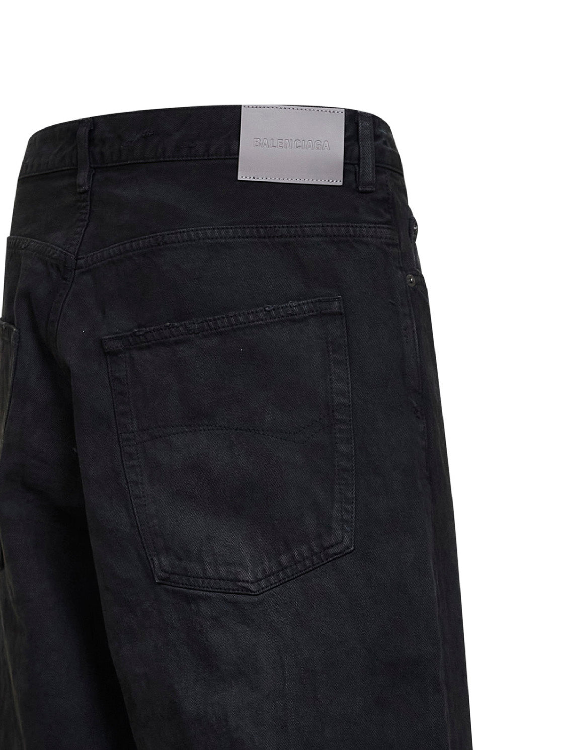 Balenciaga Men Black Organic Japanese Denim Casual Jeans BALENCIAGA