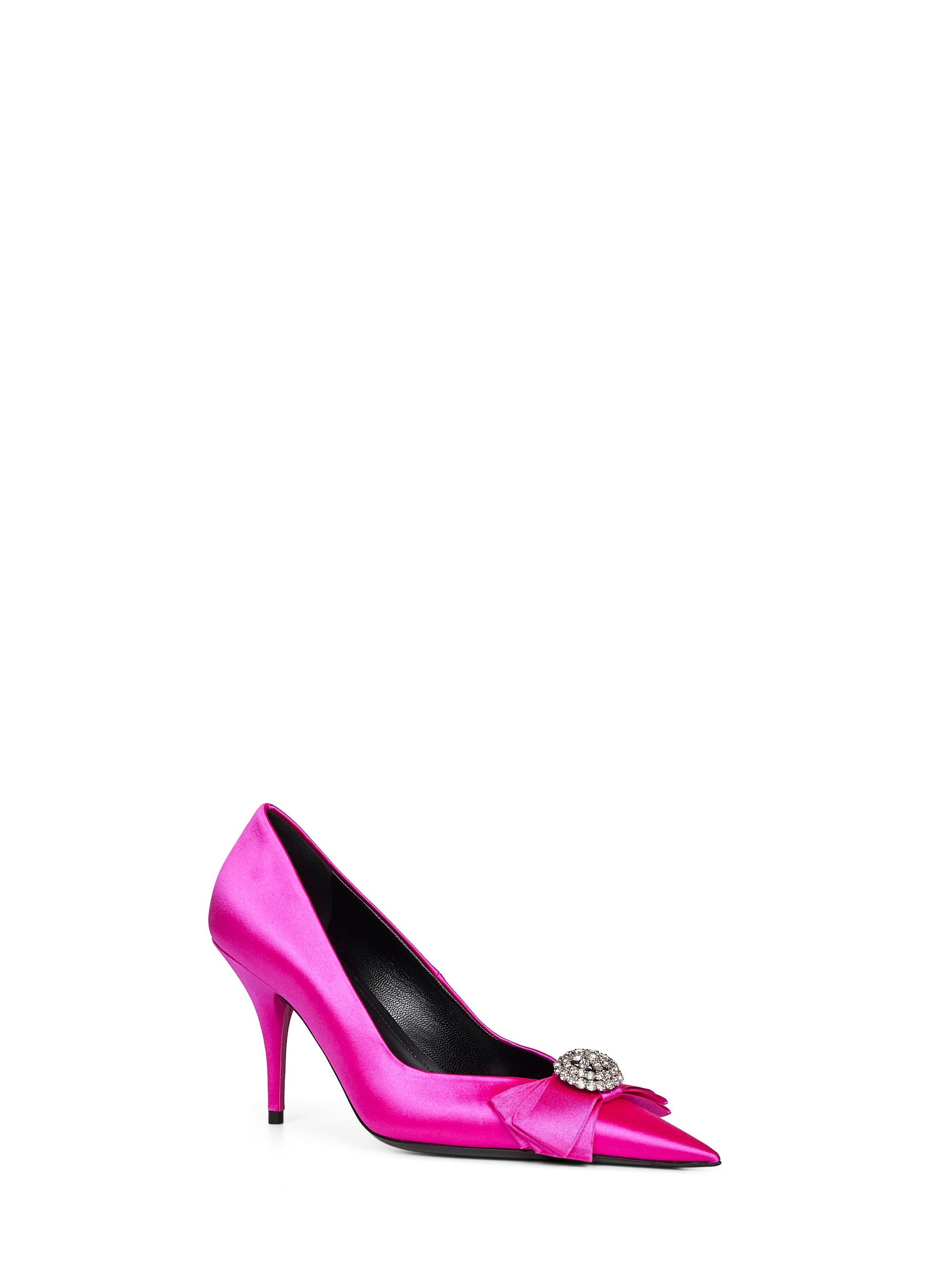 Balenciaga Women Fuchsia Satin Avenue Palazzo 90Mm Pumps BALENCIAGA