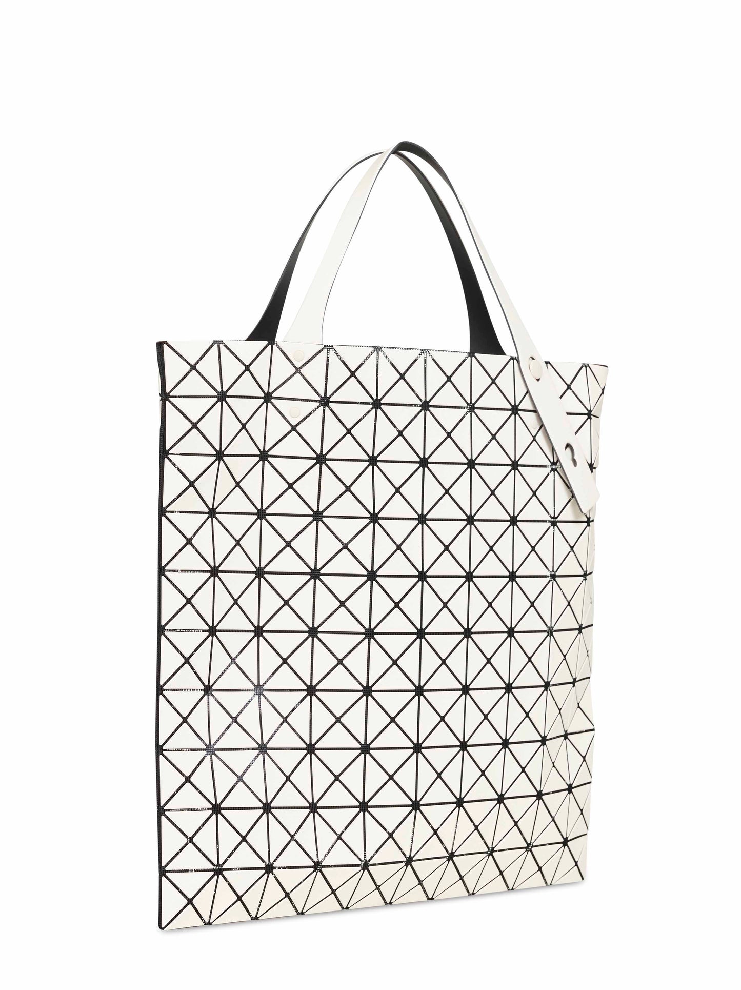 Bao Bao Issey Miyake Women White Beige Prism-2 Frost Tote Bag BAO BAO ISSEY MIYAKE