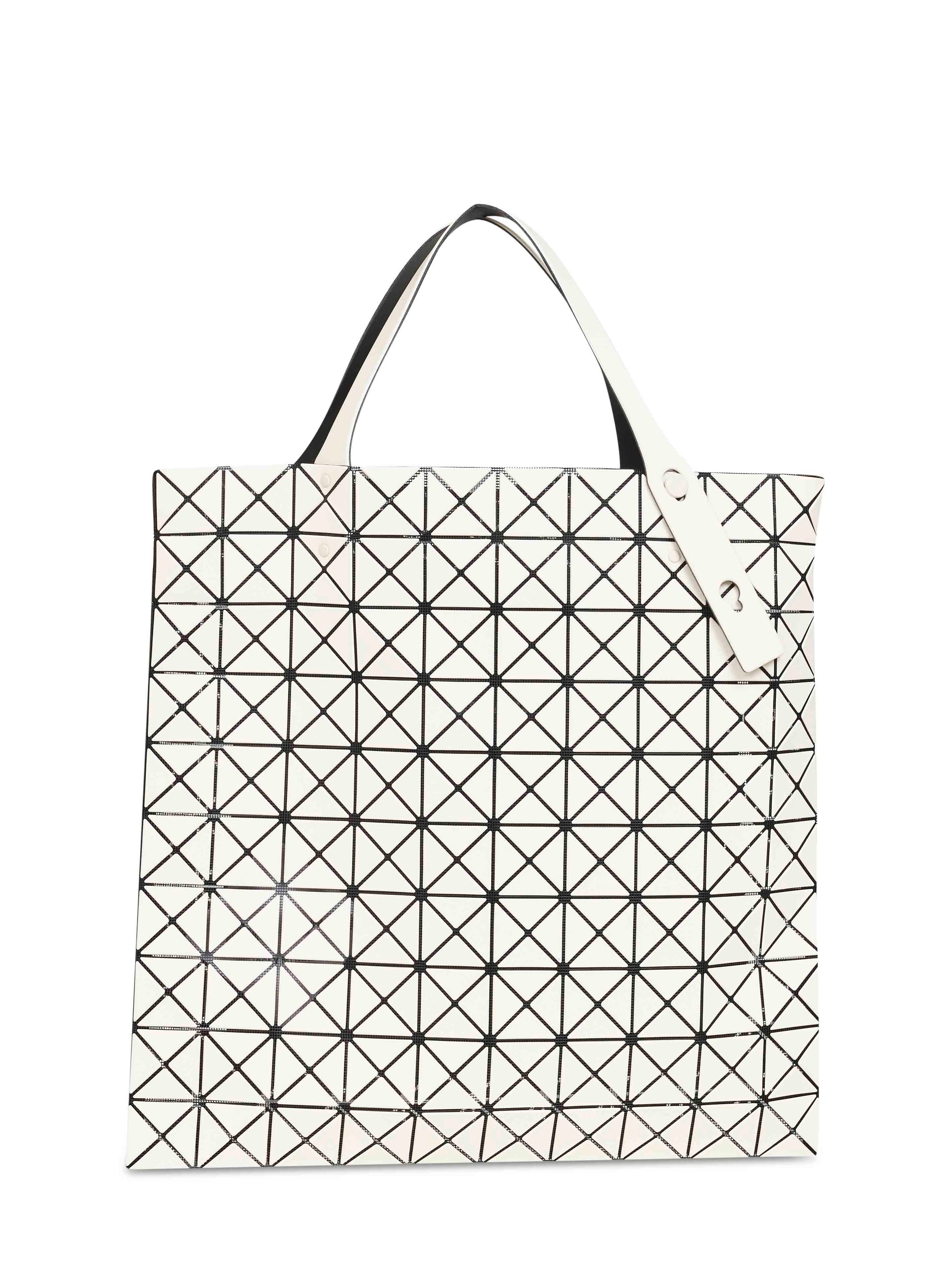 Bao Bao Issey Miyake Women White Beige Prism-2 Frost Tote Bag BAO BAO ISSEY MIYAKE