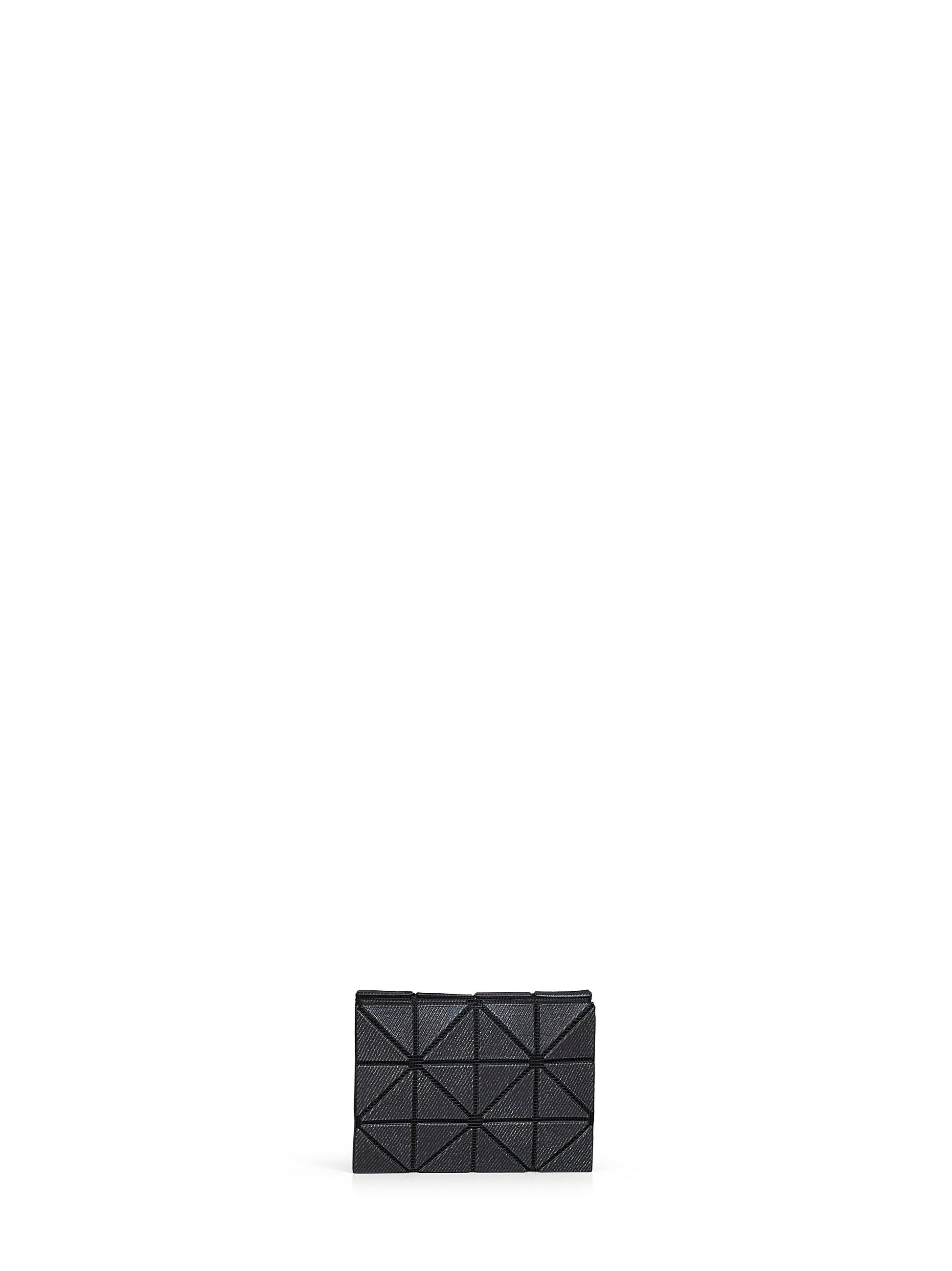 Bao Bao Issey Miyake Women Black Card Wallet Bi-Fold Card Case BAO BAO ISSEY MIYAKE