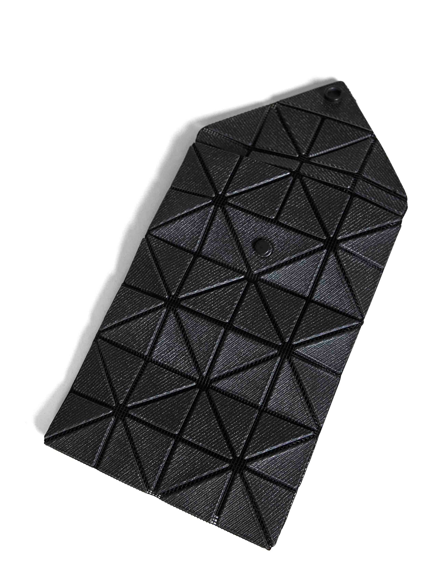 Bao Bao Issey Miyake Women Black Card Wallet Bi-Fold Card Case BAO BAO ISSEY MIYAKE