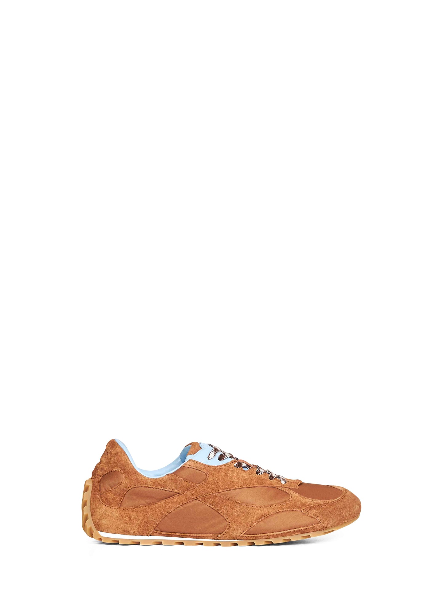 Bottega Veneta Men Amber Suede And Nylon Orbit Flash Sneakers BOTTEGA VENETA