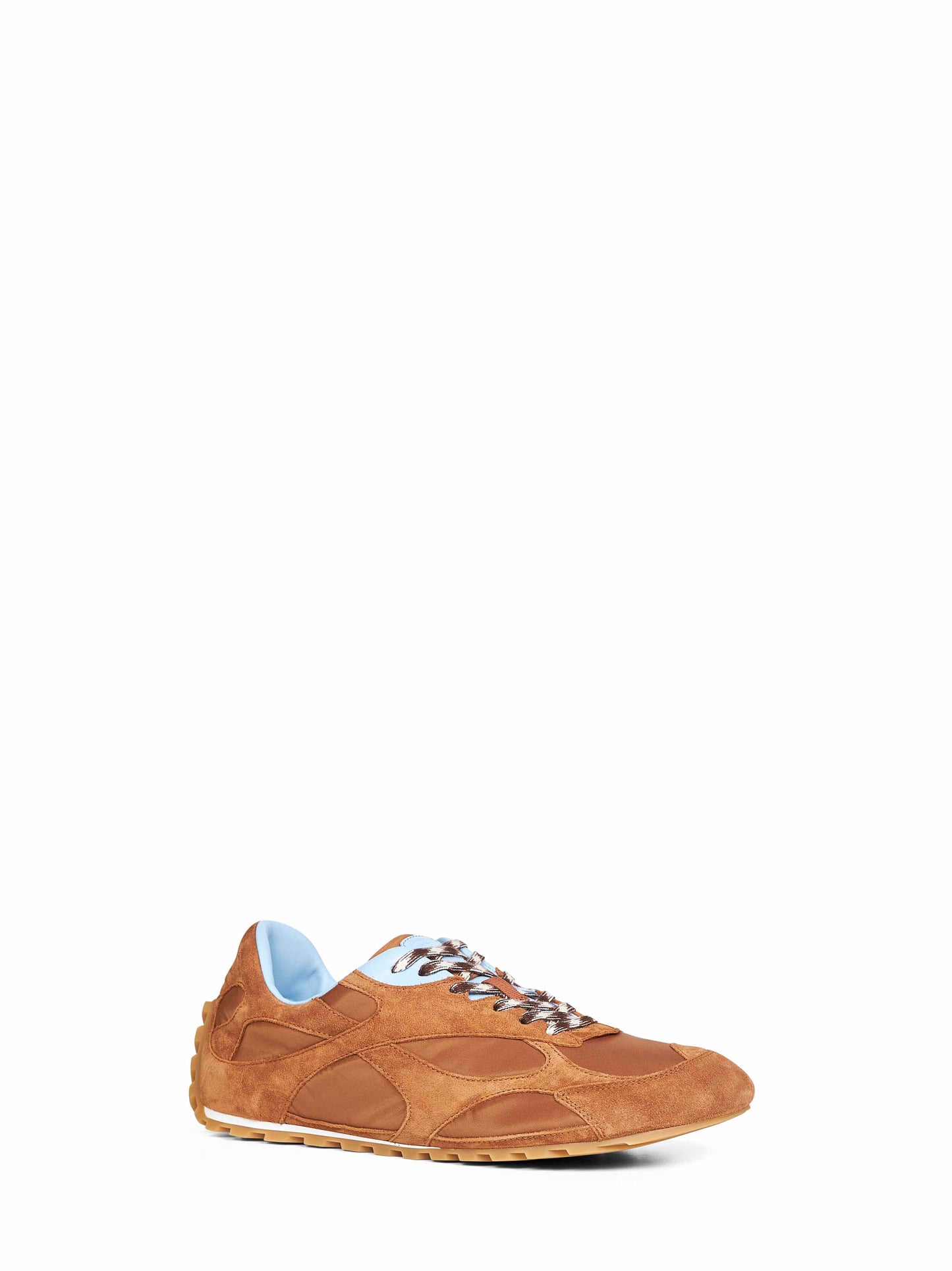 Bottega Veneta Men Amber Suede And Nylon Orbit Flash Sneakers BOTTEGA VENETA