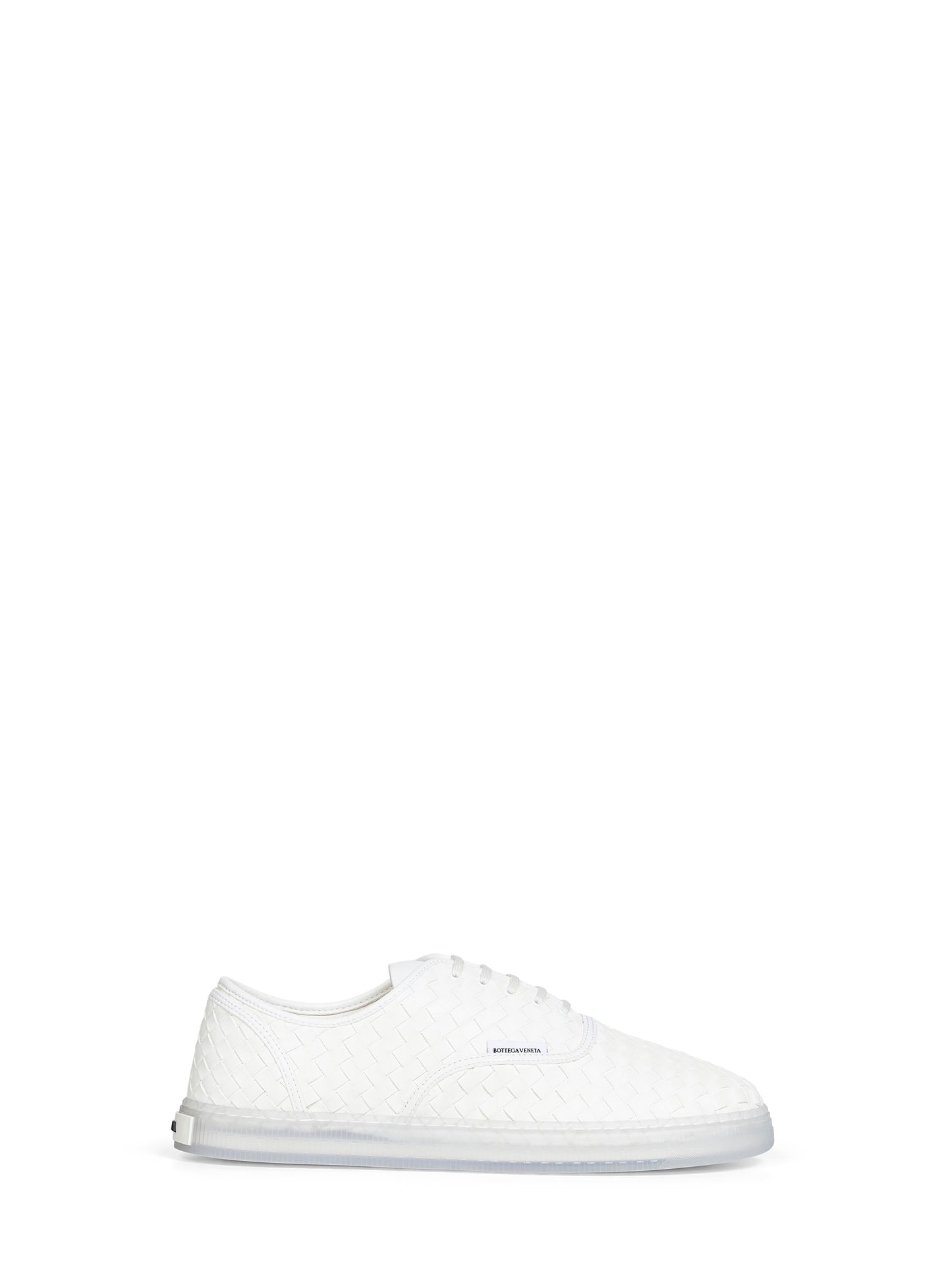 Bottega Veneta Men White Intrecciato Nappa Leather Serena Sneakers BOTTEGA VENETA