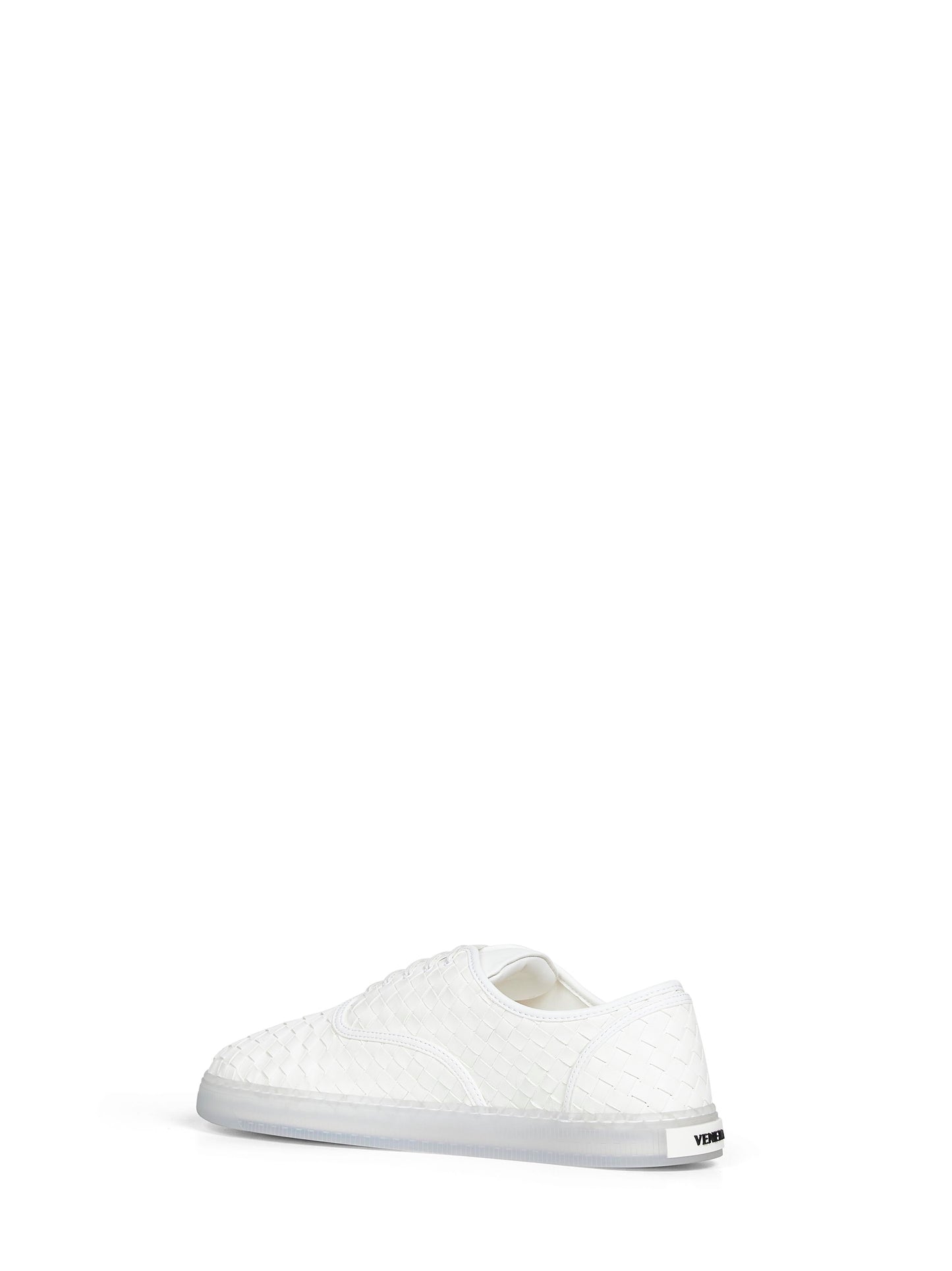Bottega Veneta Men White Intrecciato Nappa Leather Serena Sneakers BOTTEGA VENETA