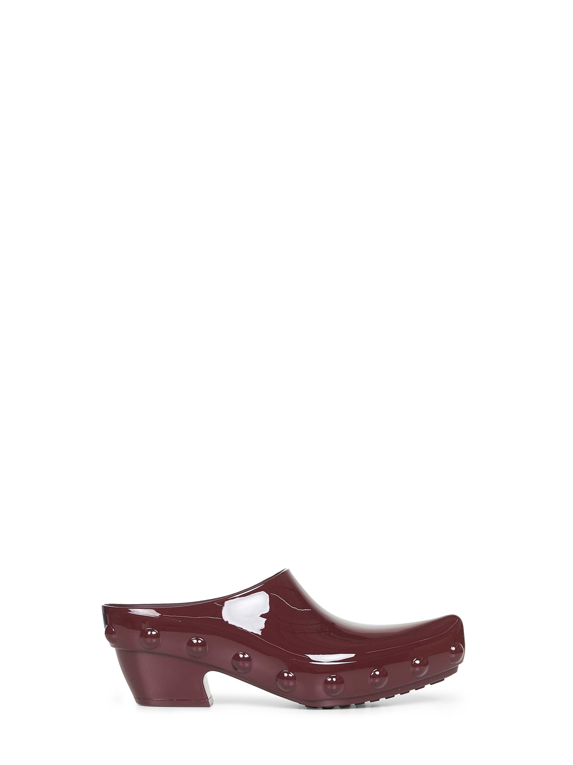 Bottega Veneta Women Deep Mahogany Rubber Gondola Clogs BOTTEGA VENETA