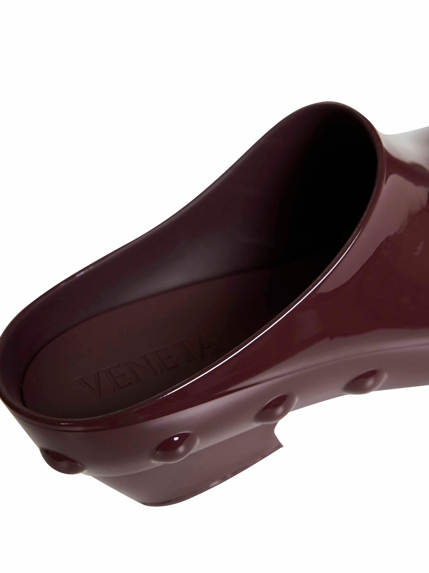 Bottega Veneta Women Deep Mahogany Rubber Gondola Clogs BOTTEGA VENETA