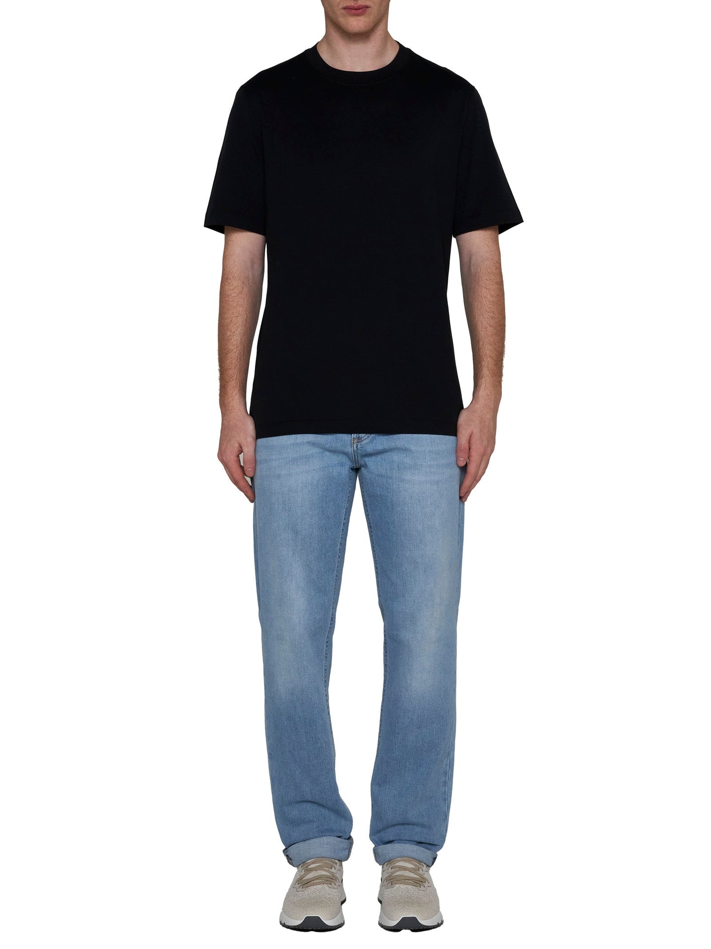 Brunello Cucinelli Men Cotton T-Shirt By Brunello Cucinelli BRUNELLO CUCINELLI