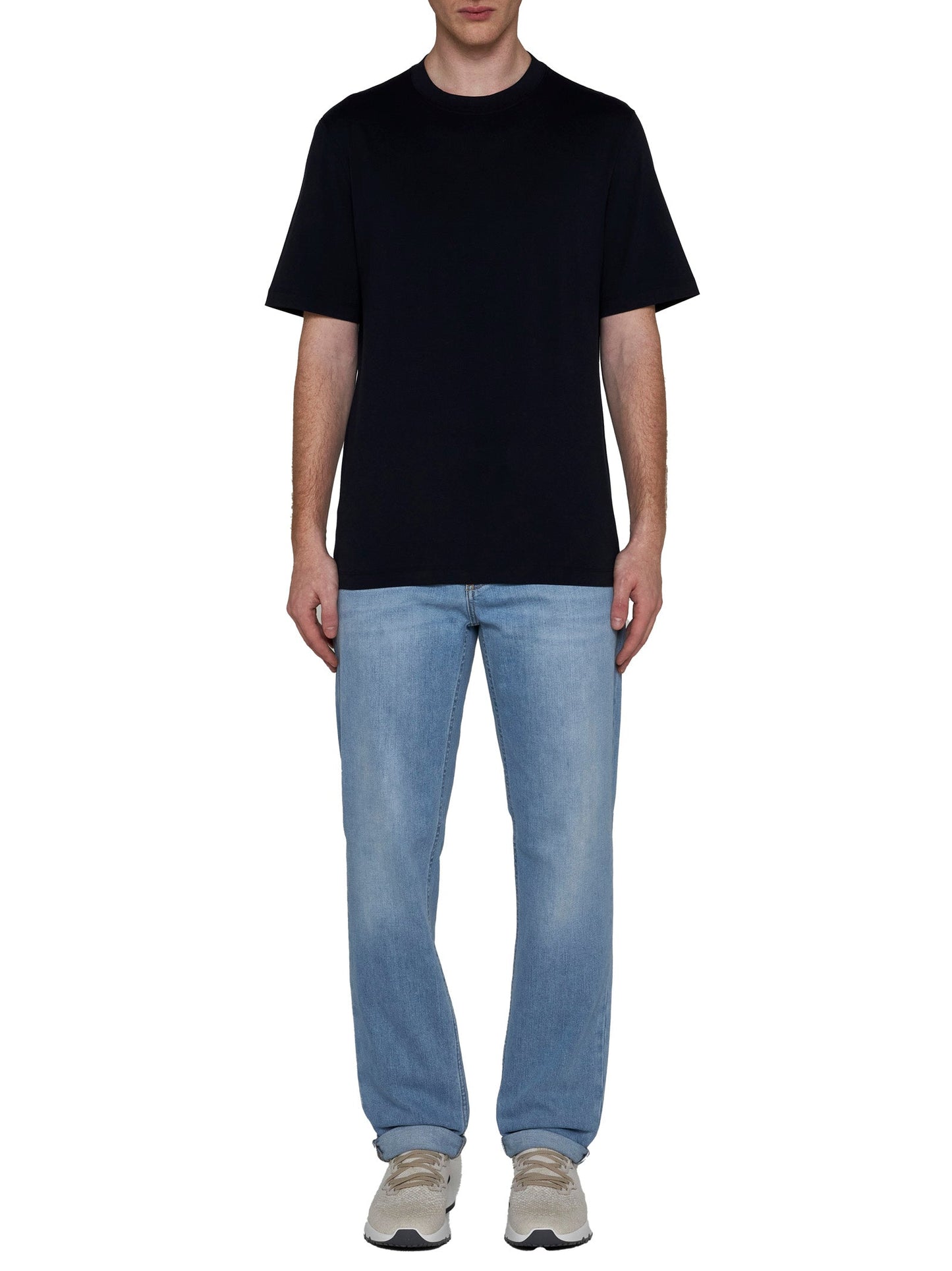 Brunello Cucinelli Men Cotton T-Shirt By Brunello Cucinelli BRUNELLO CUCINELLI