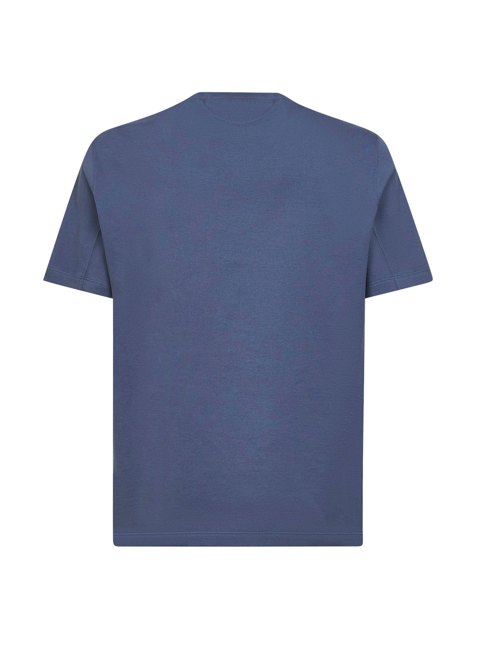 Brunello Cucinelli Men Denim Cotton Jersey Crewneck T-Shirt BRUNELLO CUCINELLI