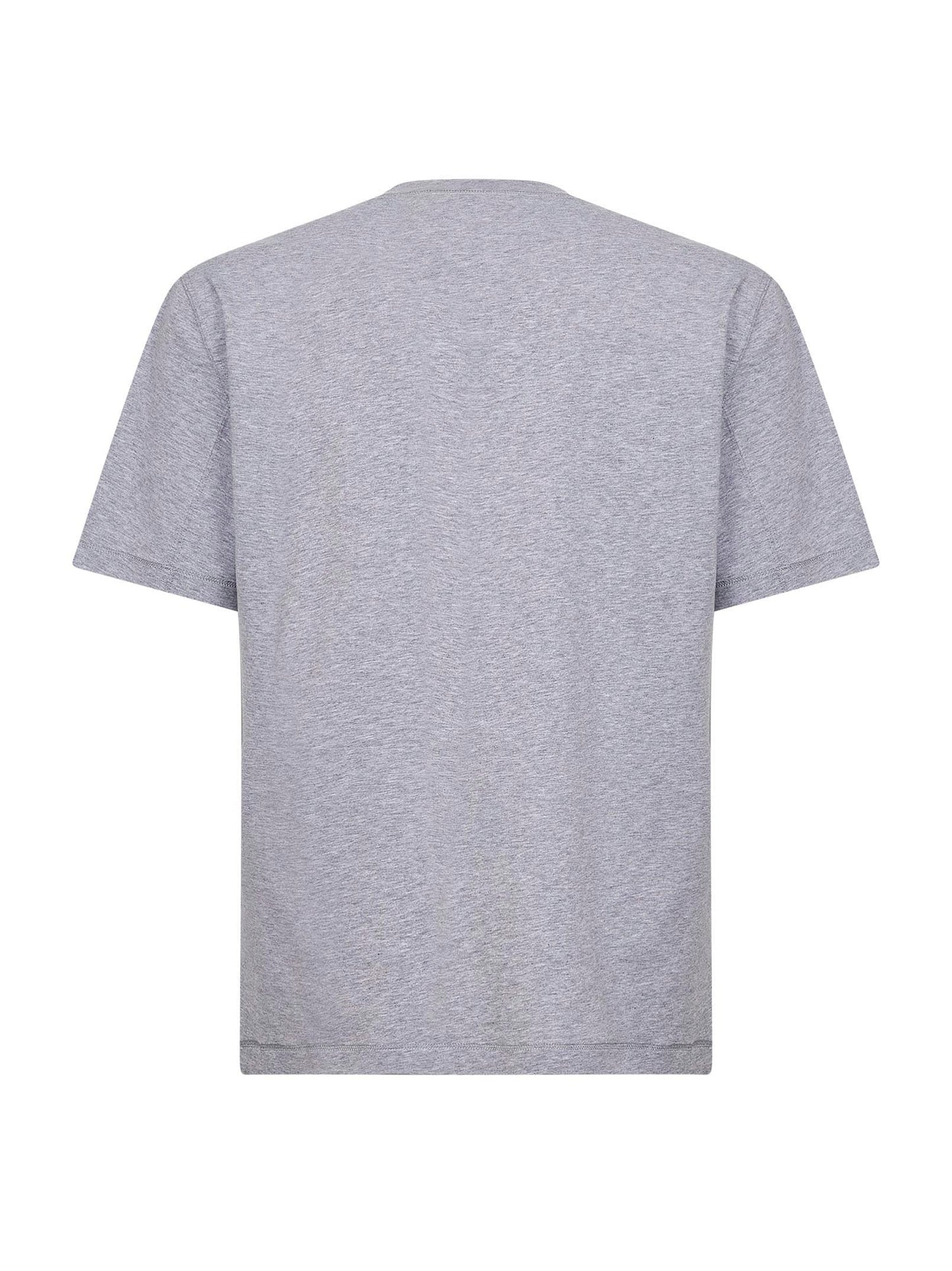 Brunello Cucinelli Men Grey Solomeo Crest Crewneck T-Shirt BRUNELLO CUCINELLI