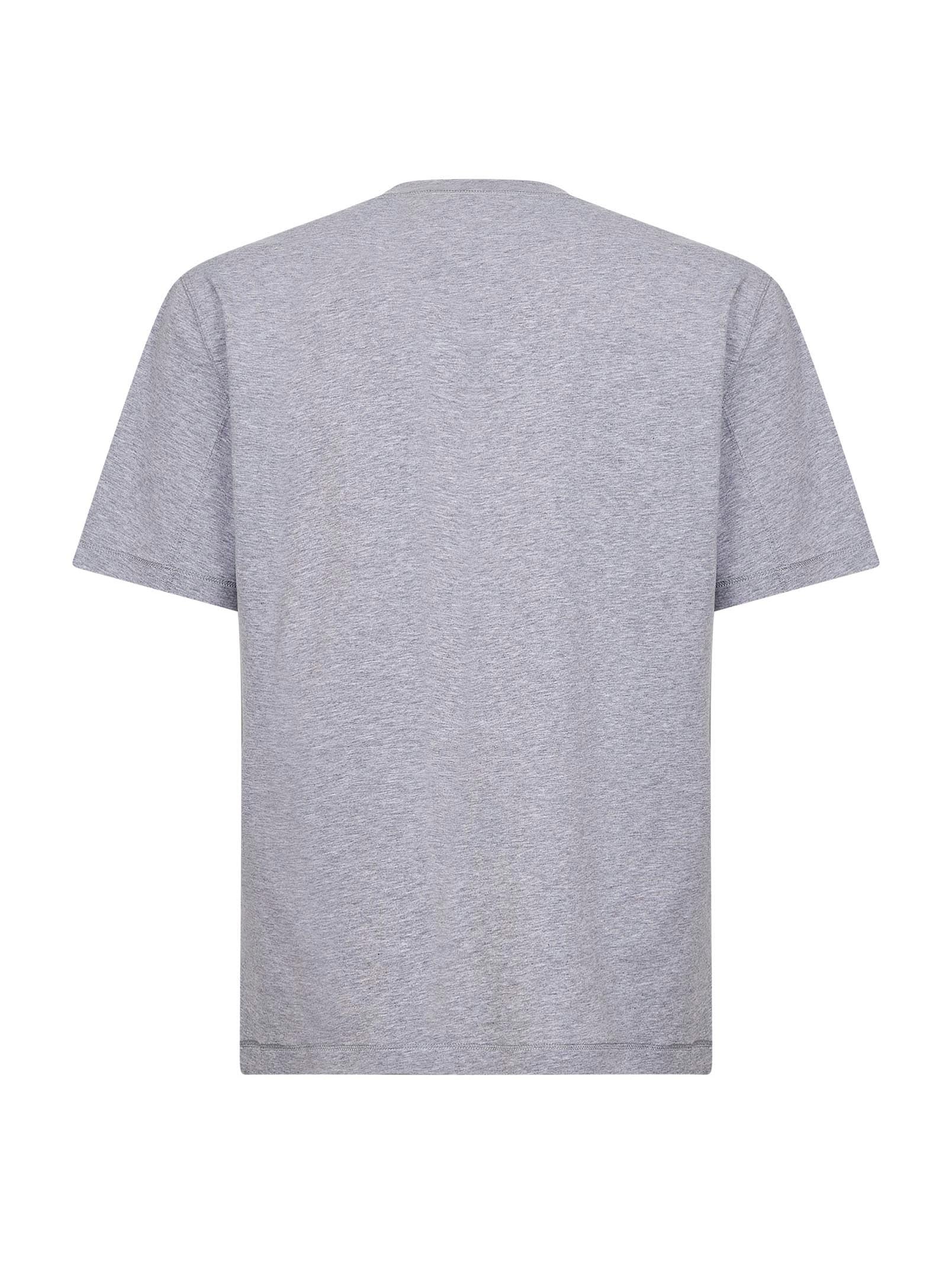Brunello Cucinelli Men Grey Solomeo Crest Crewneck T-Shirt BRUNELLO CUCINELLI
