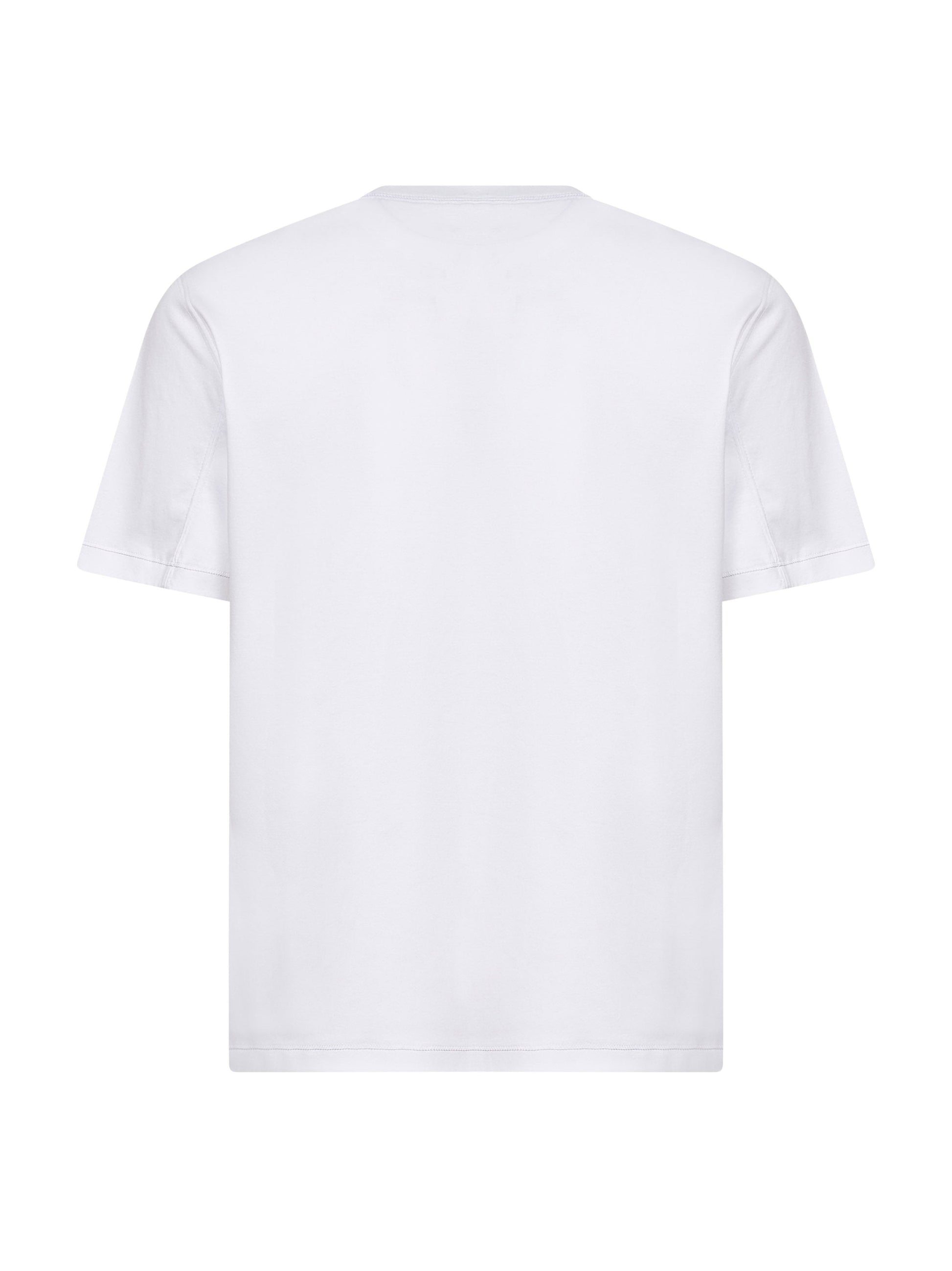 Brunello Cucinelli Men White Solomeo Crest Crewneck T-Shirt BRUNELLO CUCINELLI