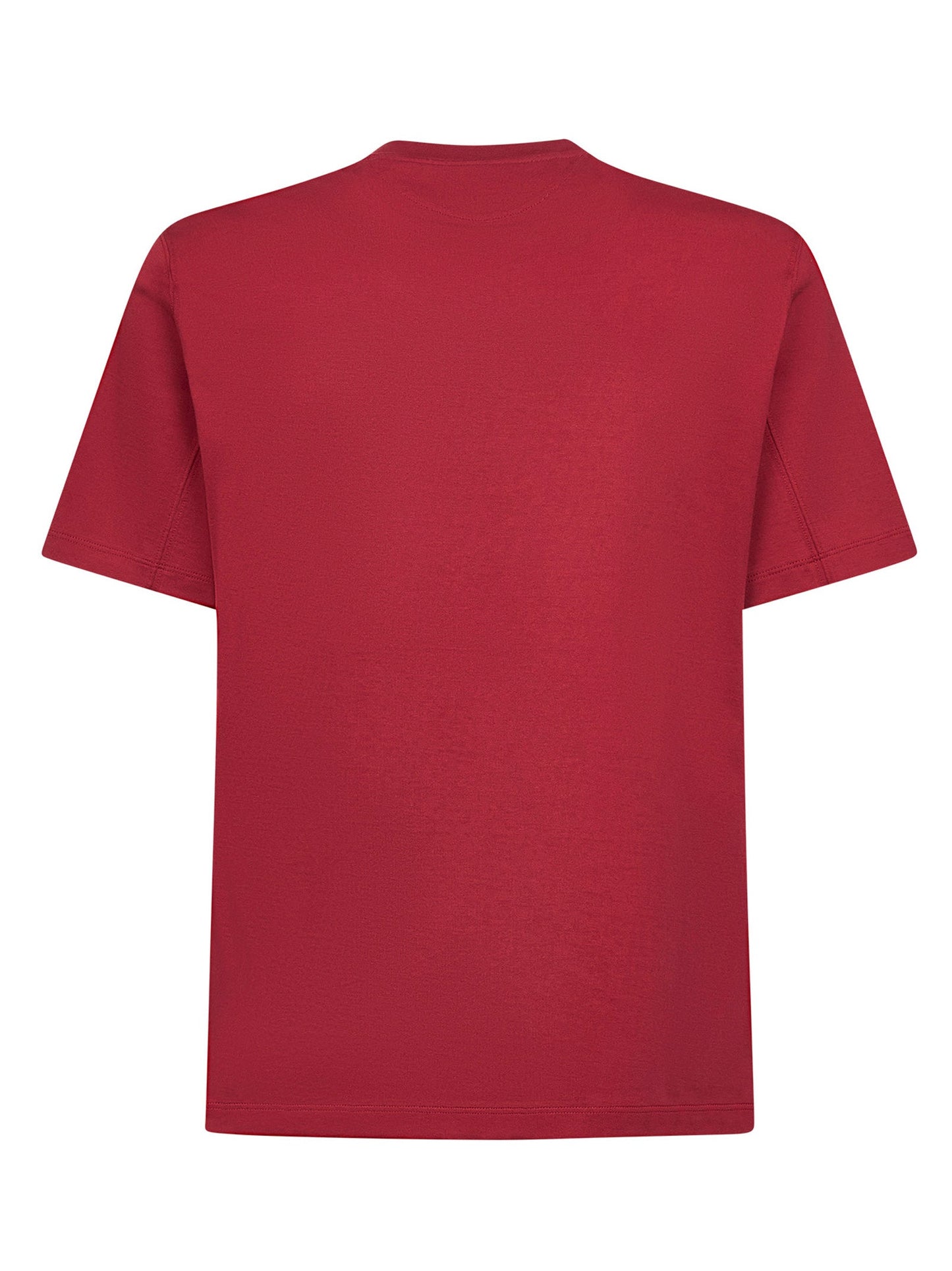 Brunello Cucinelli Men Cherry Solomeo Crest T-Shirt BRUNELLO CUCINELLI
