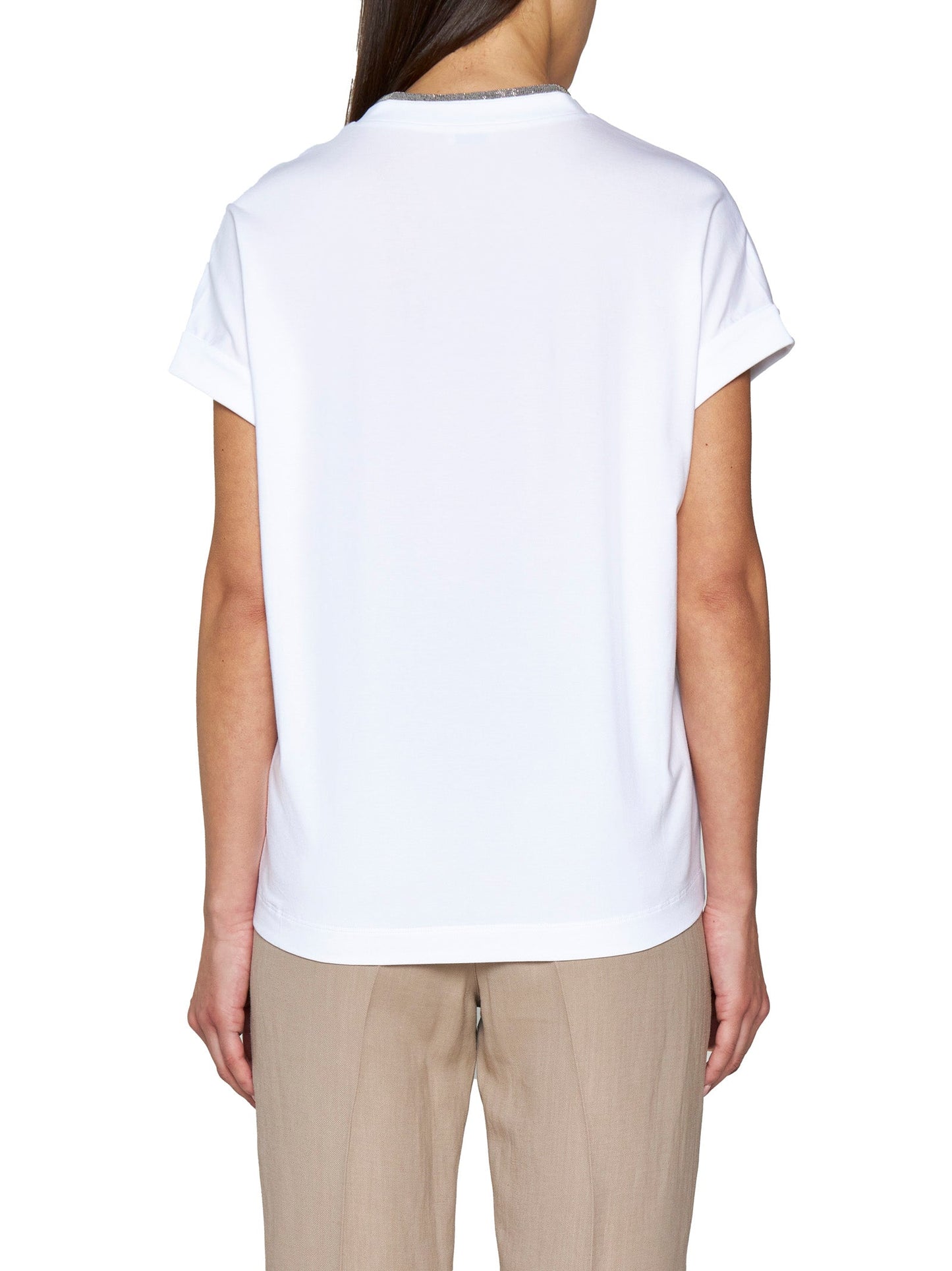 Brunello Cucinelli Women T-Shirt Con Scollo Gioiello BRUNELLO CUCINELLI