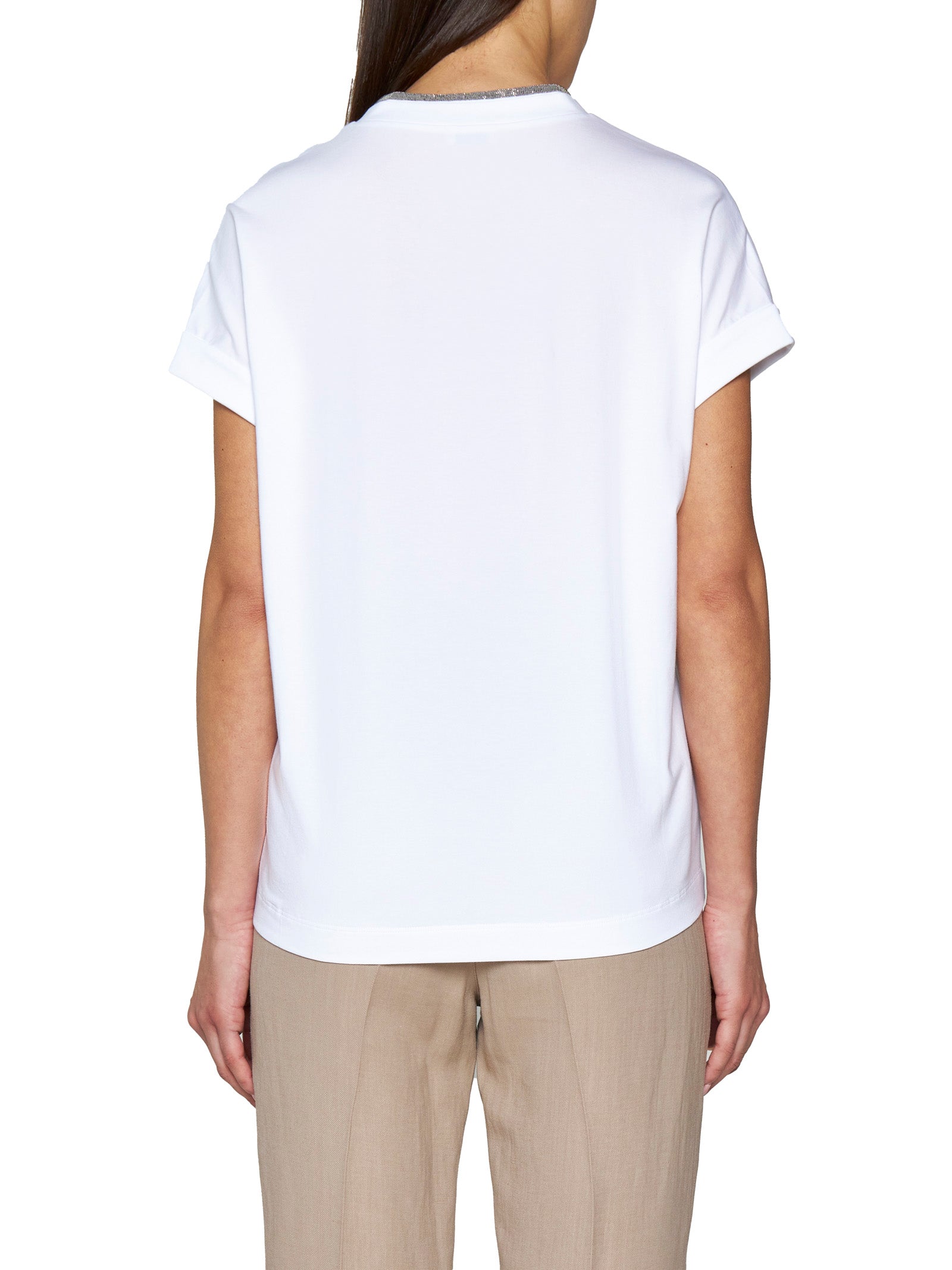 Brunello Cucinelli Women T-Shirt Con Scollo Gioiello BRUNELLO CUCINELLI