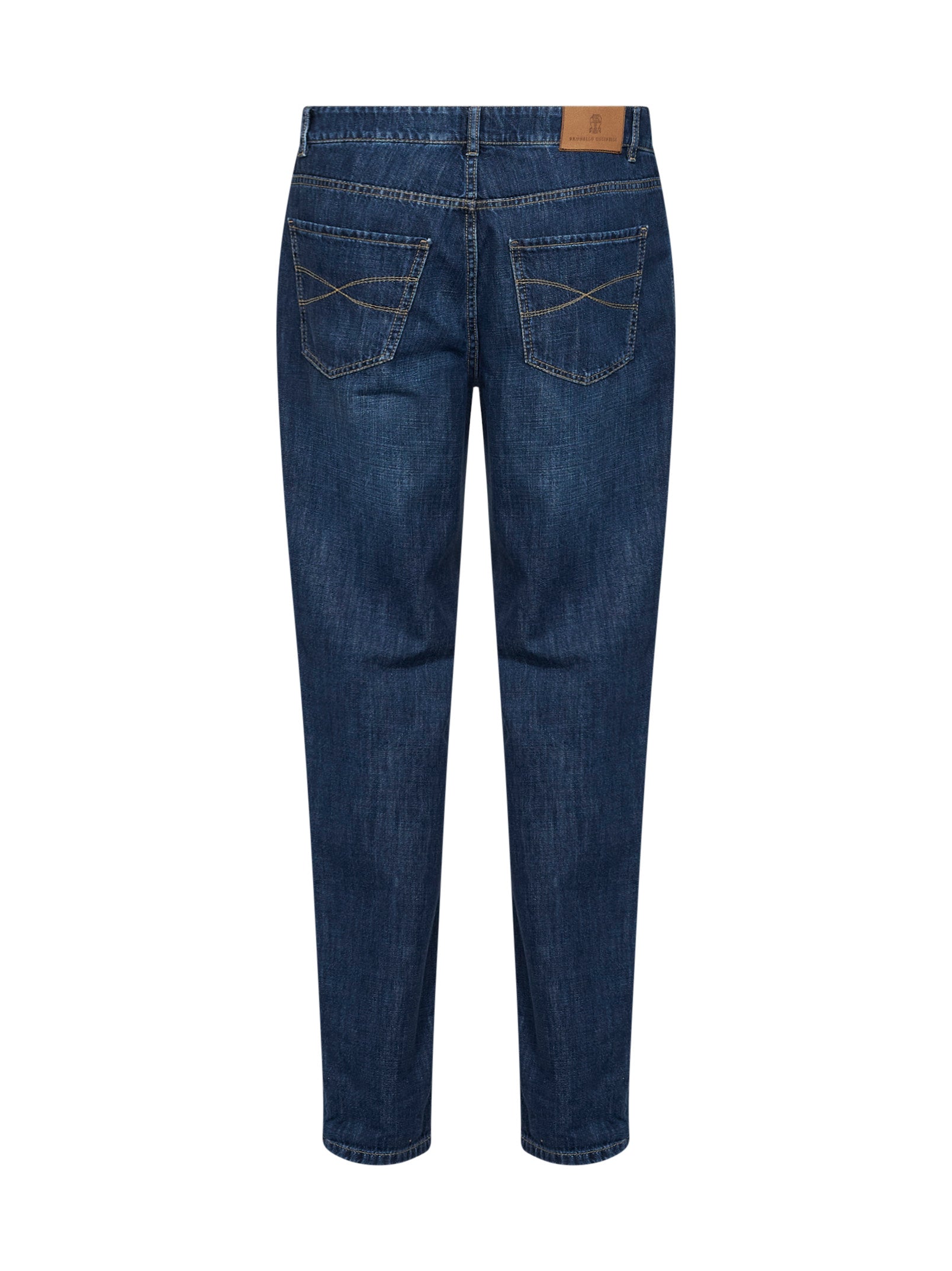 Brunello Cucinelli Men Blue Denim Traditional Fit Jeans BRUNELLO CUCINELLI