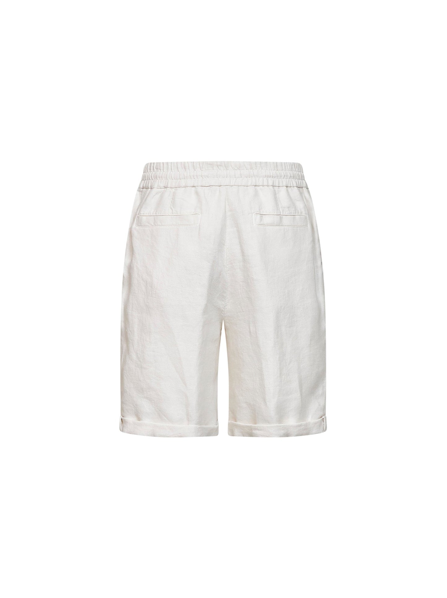 Brunello Cucinelli Men Ivory Linen Gabardine Bermuda Shorts<Br/> BRUNELLO CUCINELLI