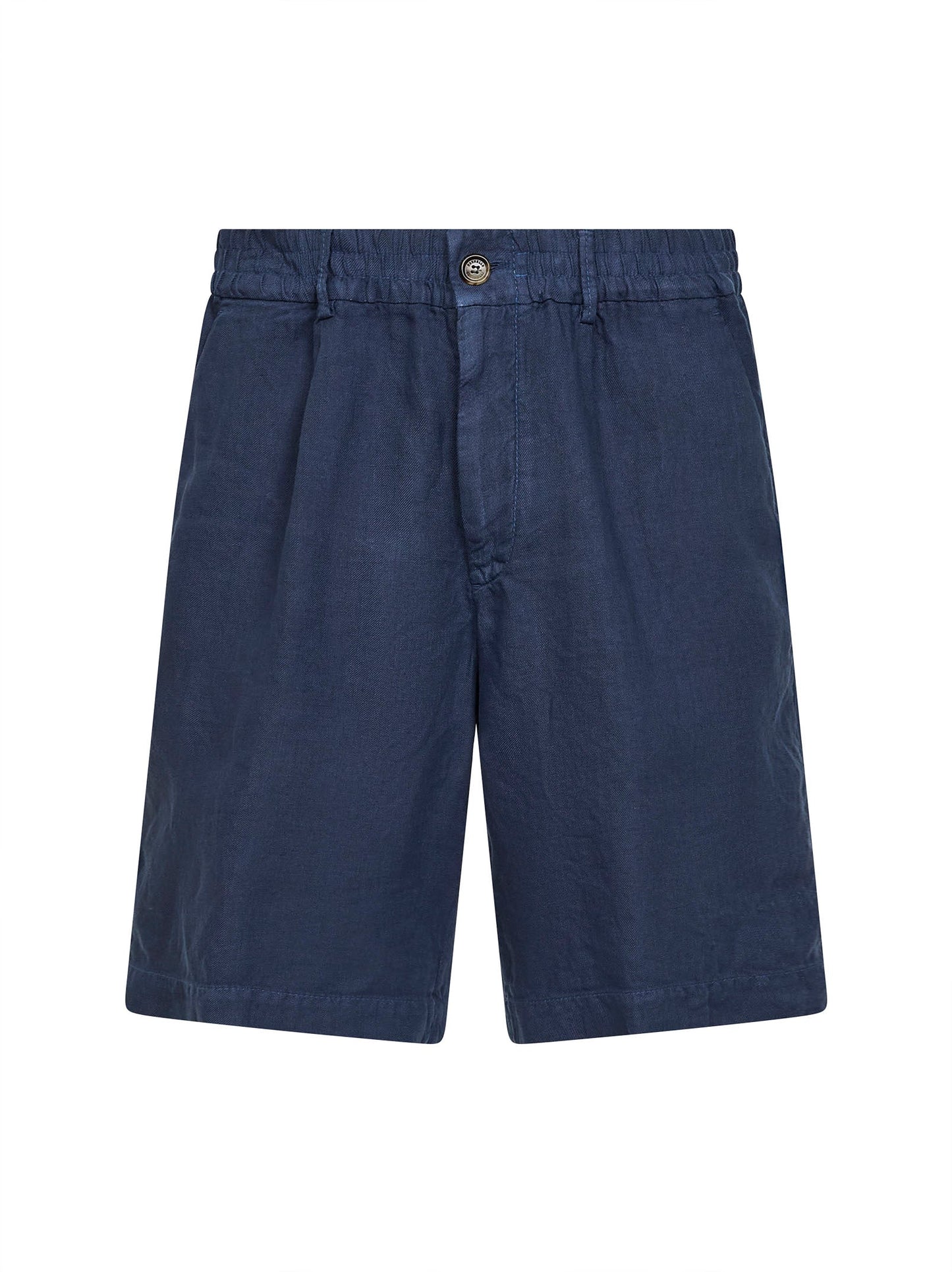 Brunello Cucinelli Men Denim Linen Gabardine Bermuda Shorts BRUNELLO CUCINELLI