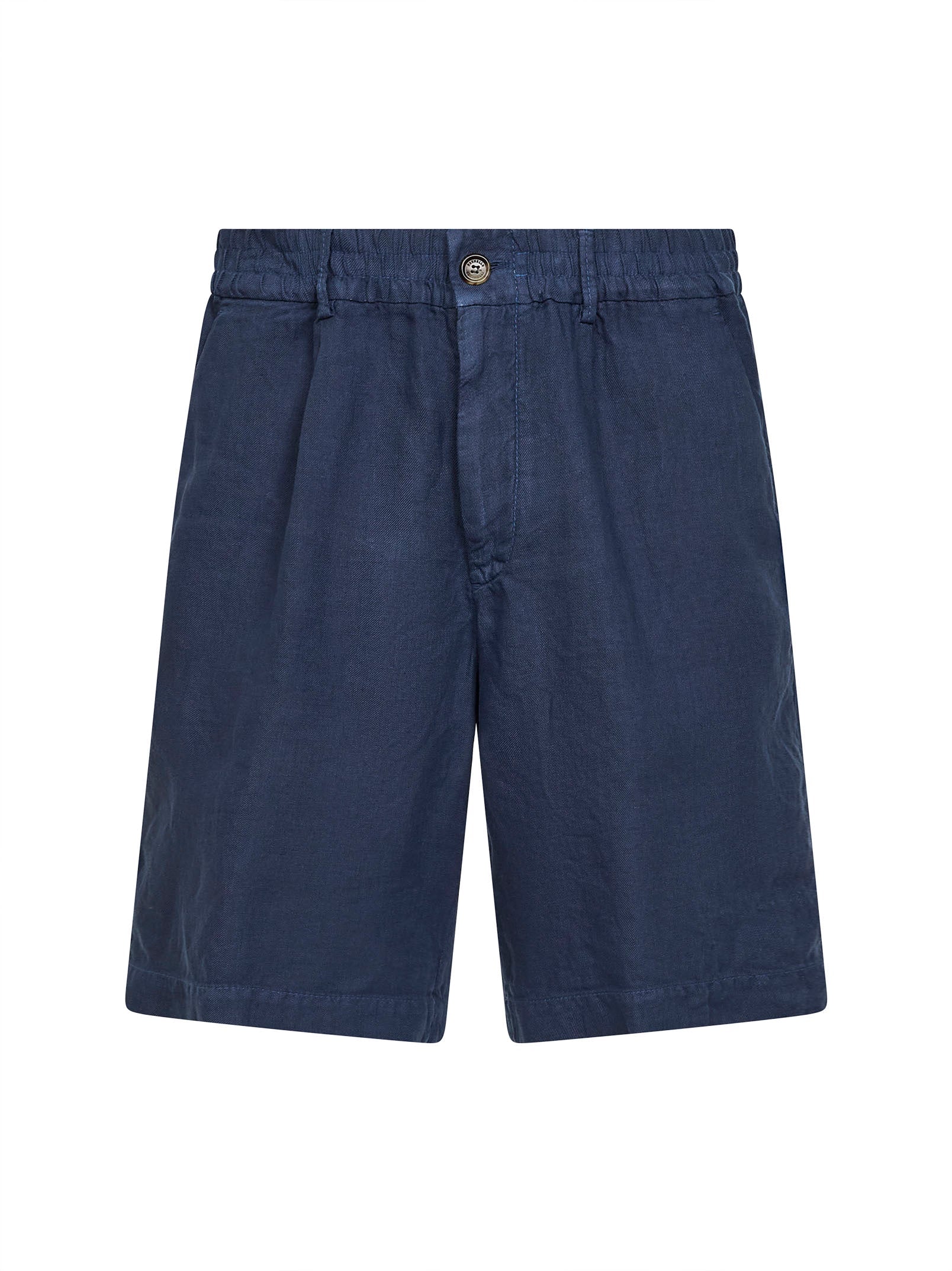 Brunello Cucinelli Men Denim Linen Gabardine Bermuda Shorts BRUNELLO CUCINELLI