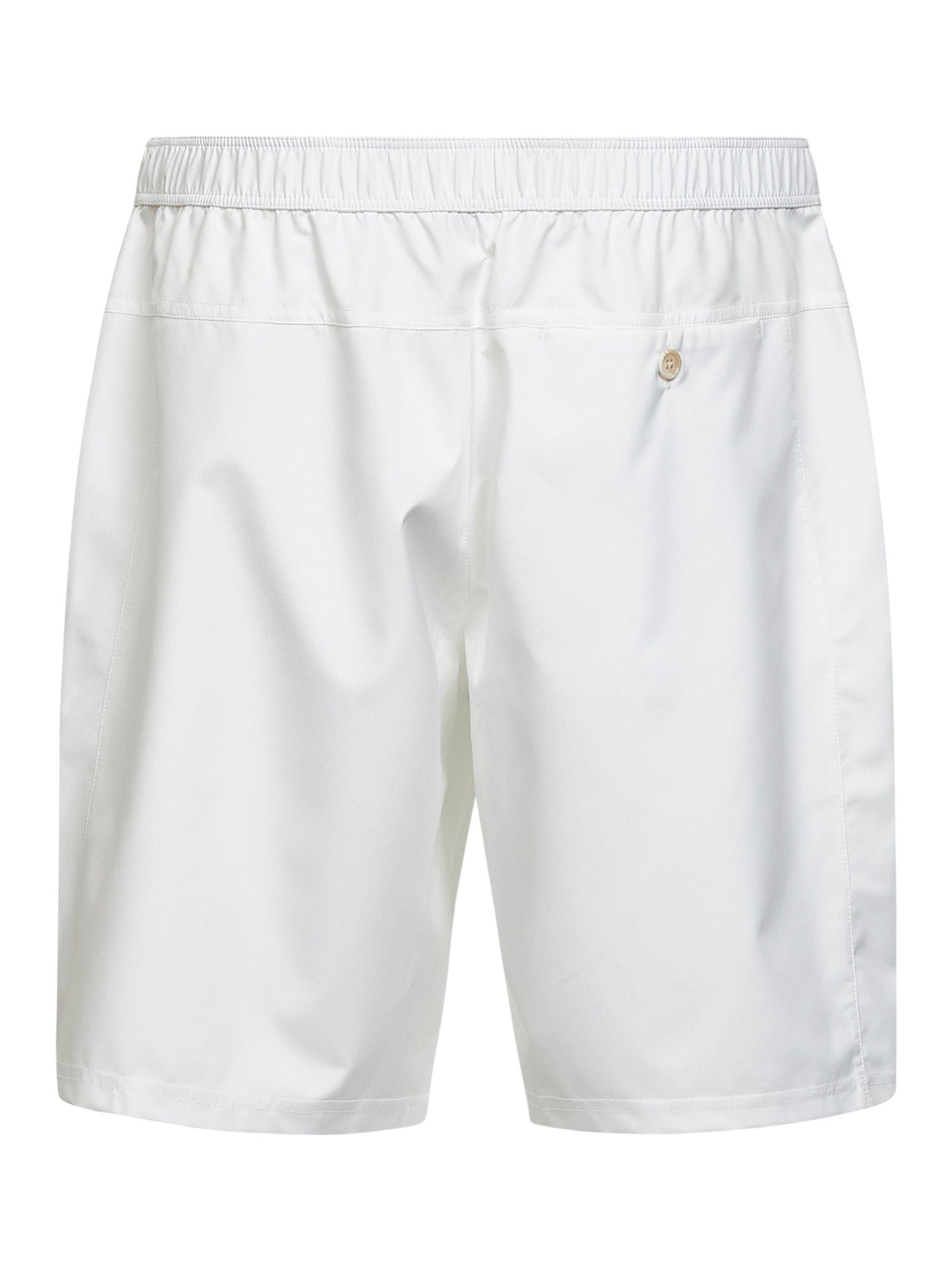 Brunello Cucinelli Men White Nylon Logo Bermuda Shorts BRUNELLO CUCINELLI