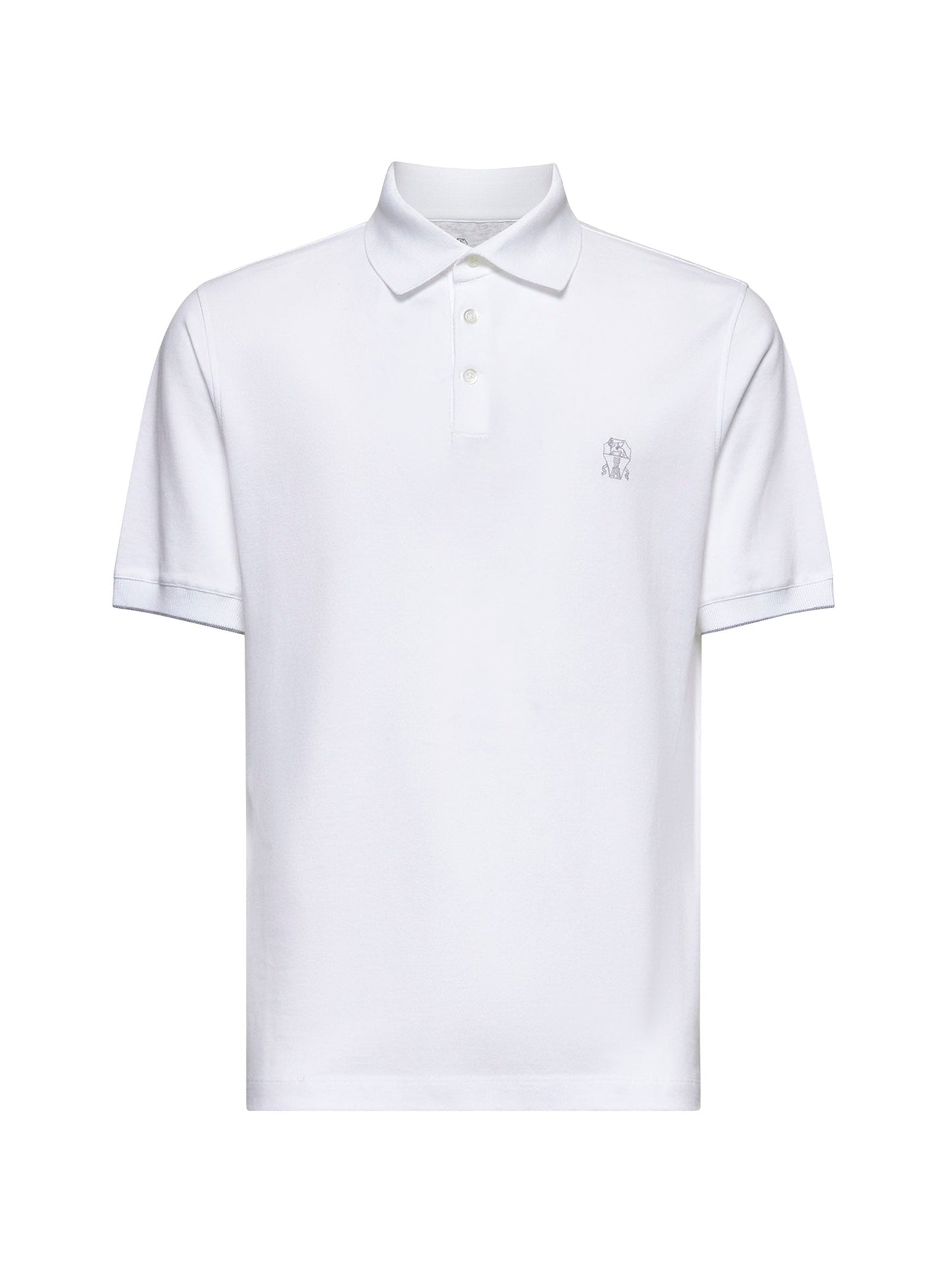 Brunello Cucinelli Men Cotton Piqué Polo Shirt BRUNELLO CUCINELLI