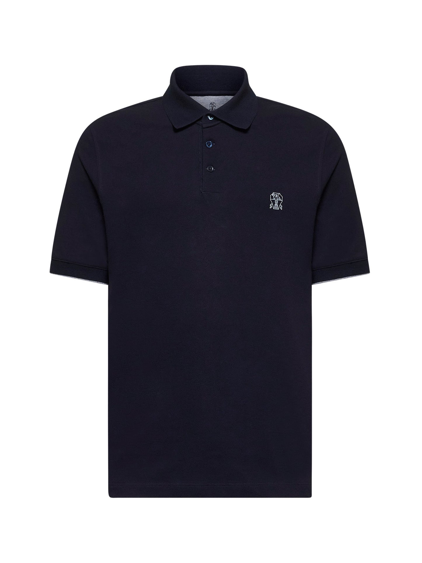 Brunello Cucinelli Men Cotton Piqué Polo Shirt BRUNELLO CUCINELLI