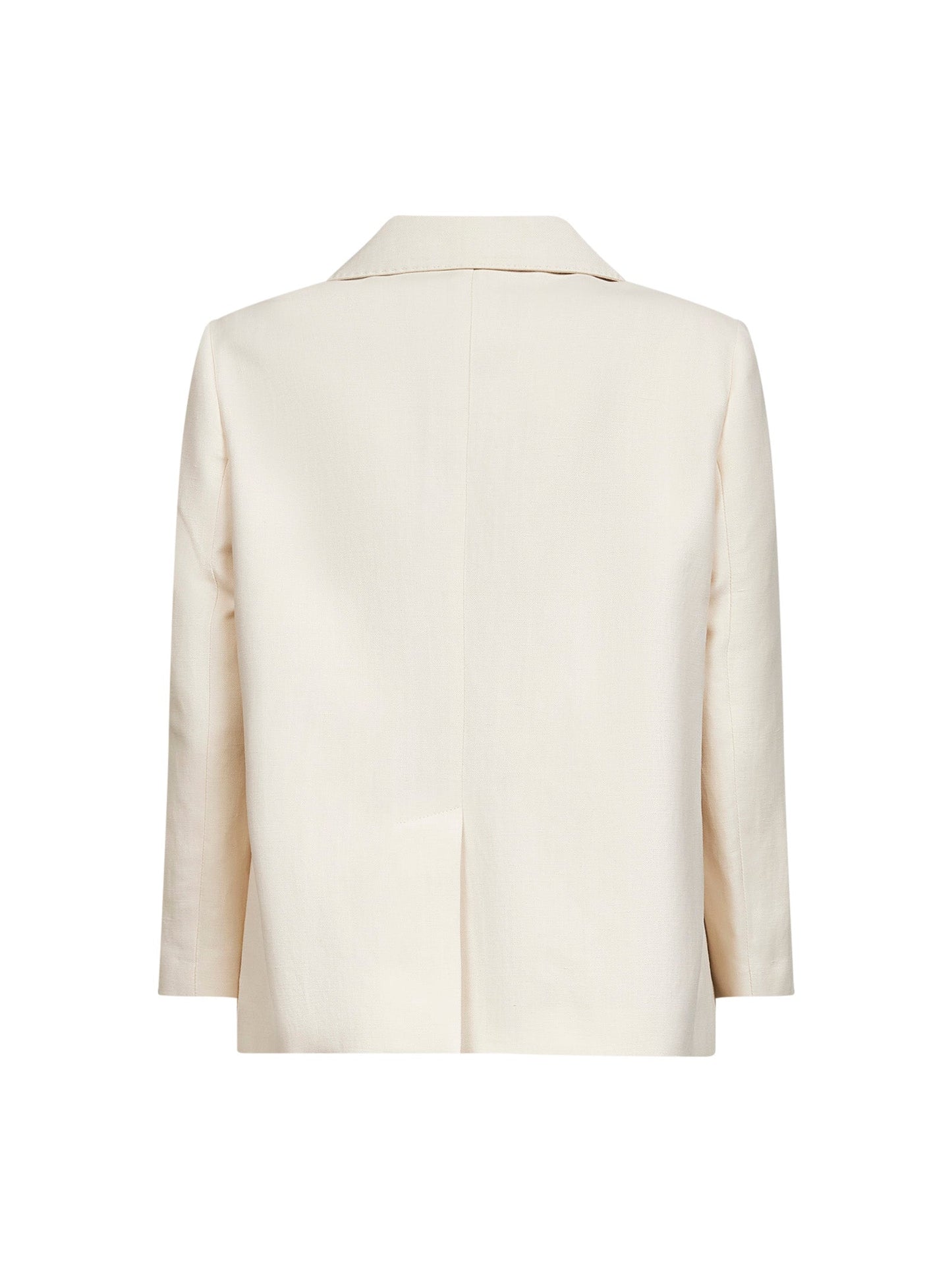 Brunello Cucinelli Women Ivory Fluid Twill Jacket With Monili BRUNELLO CUCINELLI